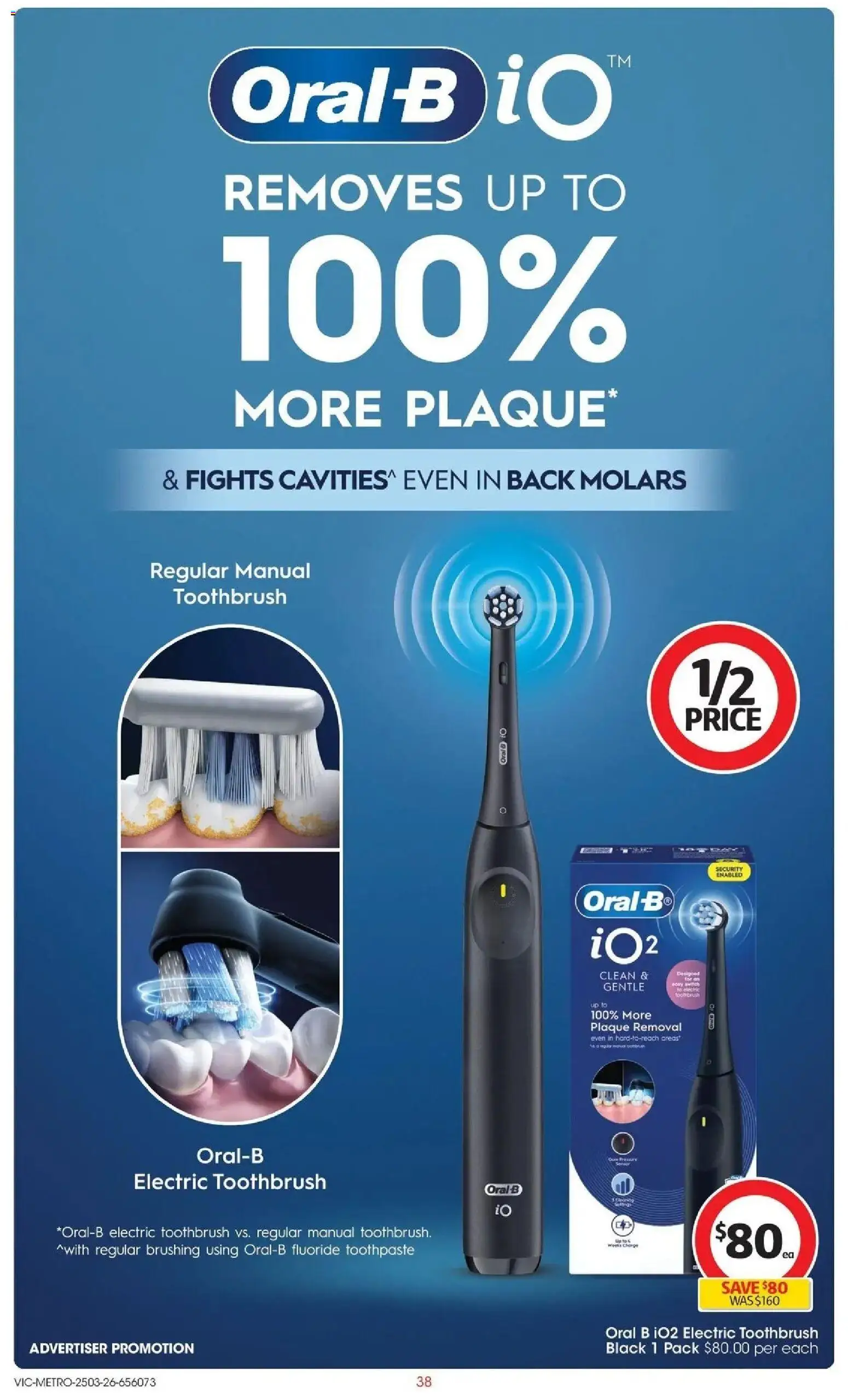 Coles catalogue - valid from 25.03.2026 | Page: 38 | Products: Toothpaste, Toothbrush, Electric toothbrush