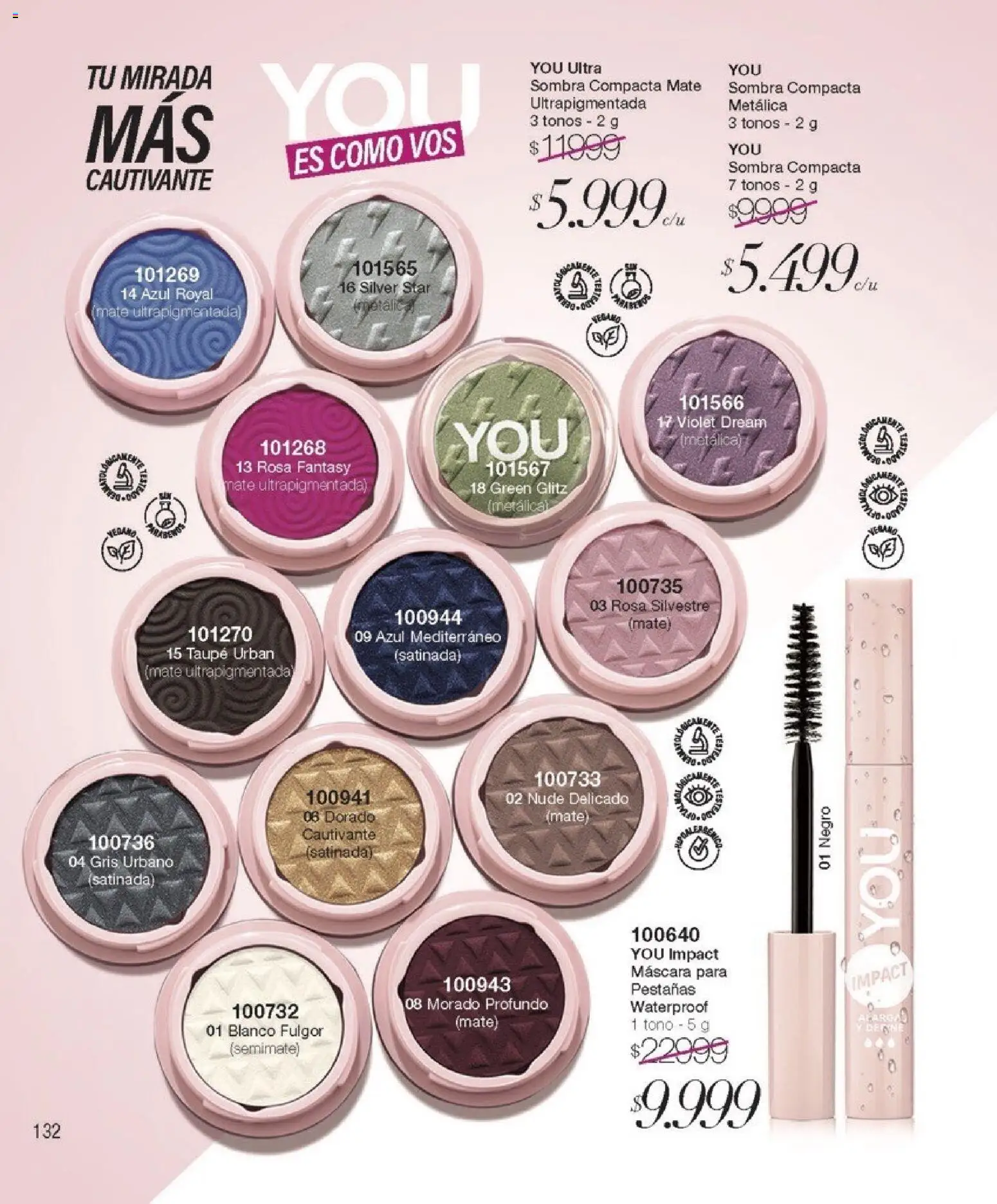 Violetta catálogo │ válido desde el 01.01.2026 | Página: 132 | Productos: Mate, Máscara, Sombra