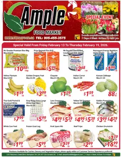 Preview of Ample Food Market - Weekly flyer Brampton from shop Ample Food Market valid from 13.02.2026