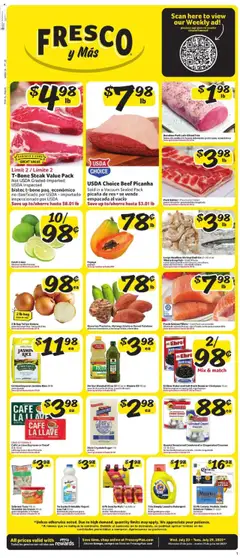 Preview of Fresco y Más weekly ads valid from 23.07.2025