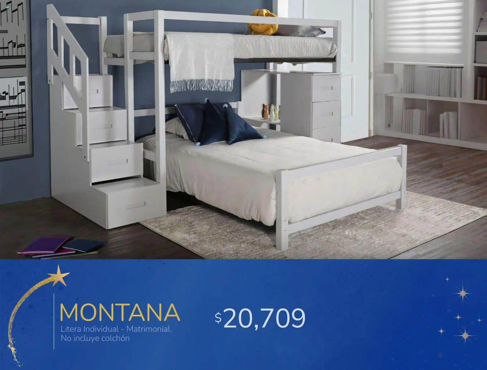 Nuevas ofertas de Muebles Dico válidas en toda la República Mexicana desde el 06.01.2026. ¡Encuentra las mejores ofertas en Muebles Dico catálogo Magia de Reyes! | Página: 21 | Productos: Litera, Colchón