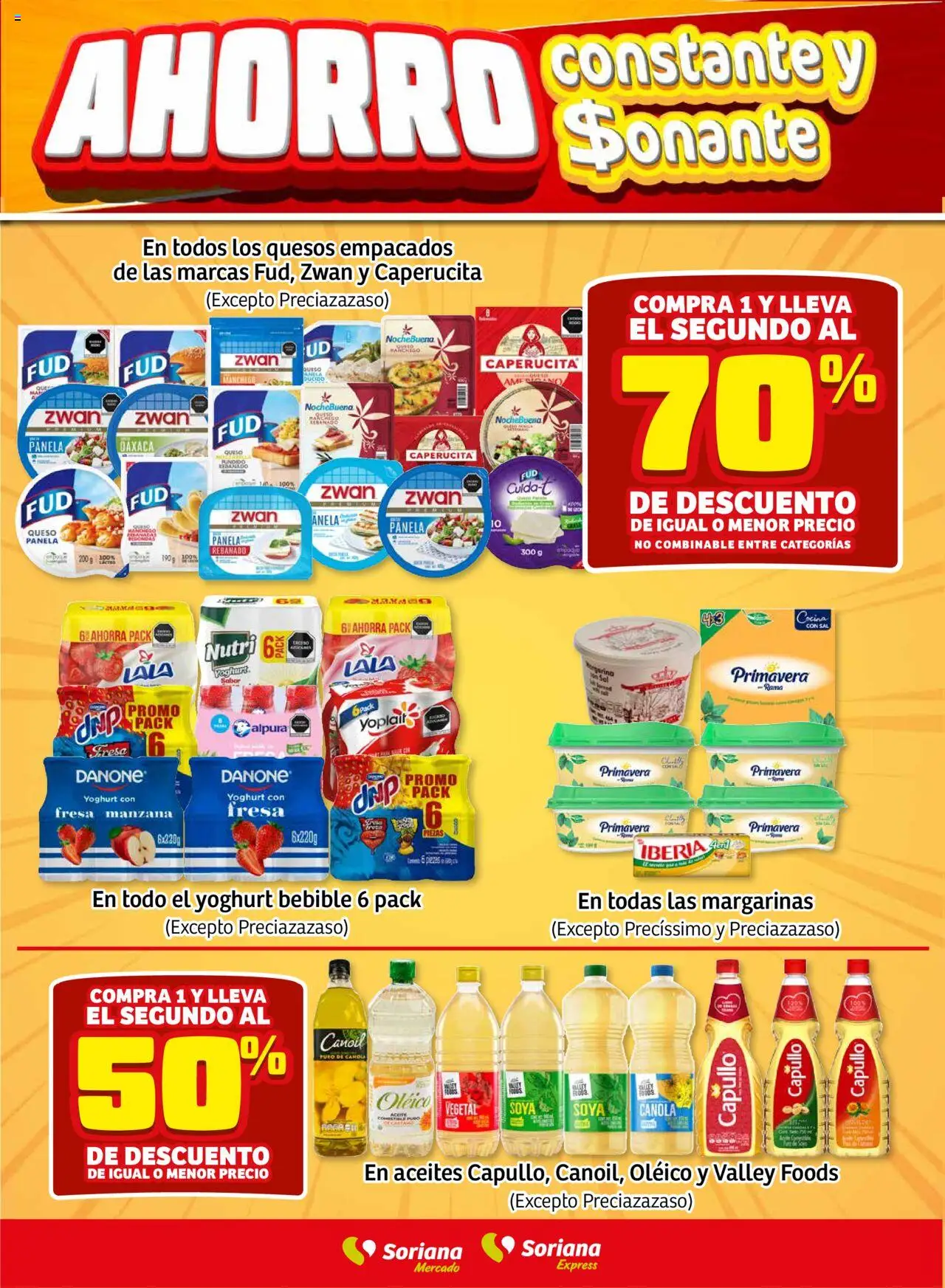 Nuevas ofertas de Soriana válidas en toda la República Mexicana desde el 21.08.2025. ¡Encuentra las mejores ofertas en Soriana - Fin de Semana Mercado: Ags, Nay, Jal, Qro, Col, Mich, Gto, Hgo, Tlax, Mor, Pue, Gro, Oax, Edo. de Mex, CDMX, Zac y SLP! | Página: 3 | Productos: Fresa, Manzana, Queso, Cocina