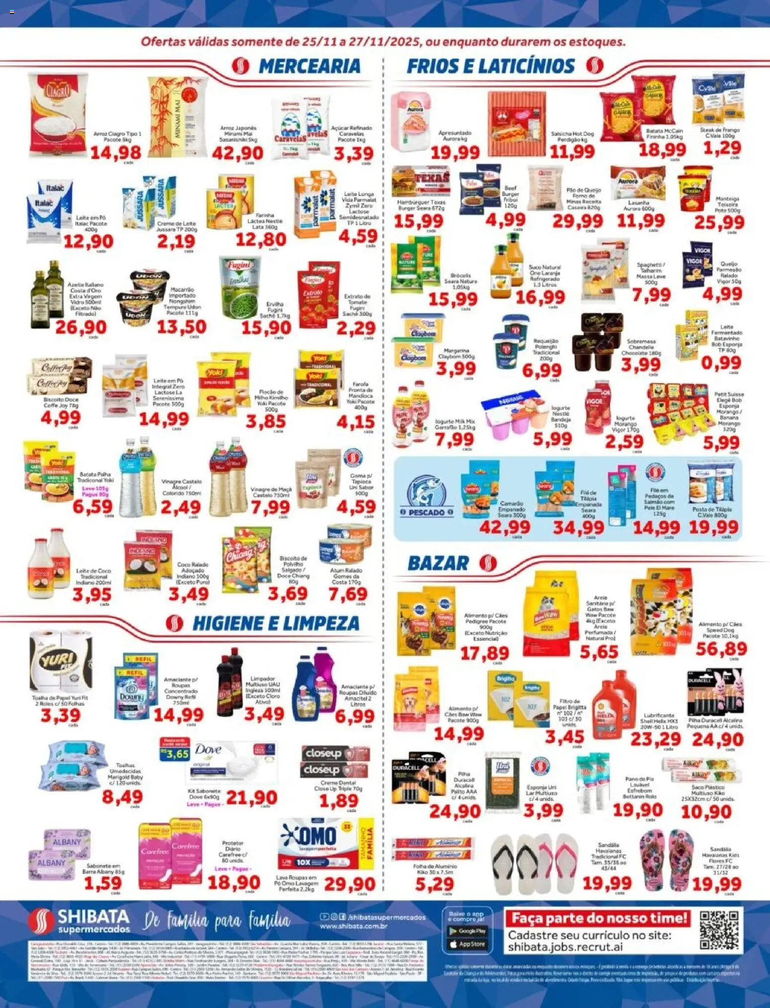 Shibata Folheto - válido de 25.11.2025 | Página: 2 | Produtos: Cloro, Polvilho, Massa, Requeijão