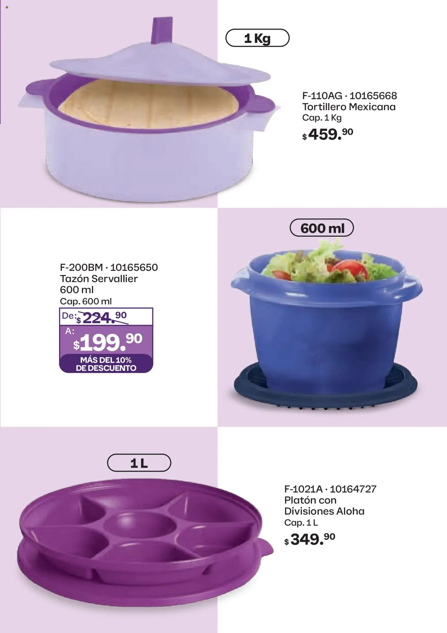 Nuevas ofertas de Tupperware válidas en toda la República Mexicana desde el 23.03.2026. ¡Encuentra las mejores ofertas en Tupperware catálogo! | Página: 87