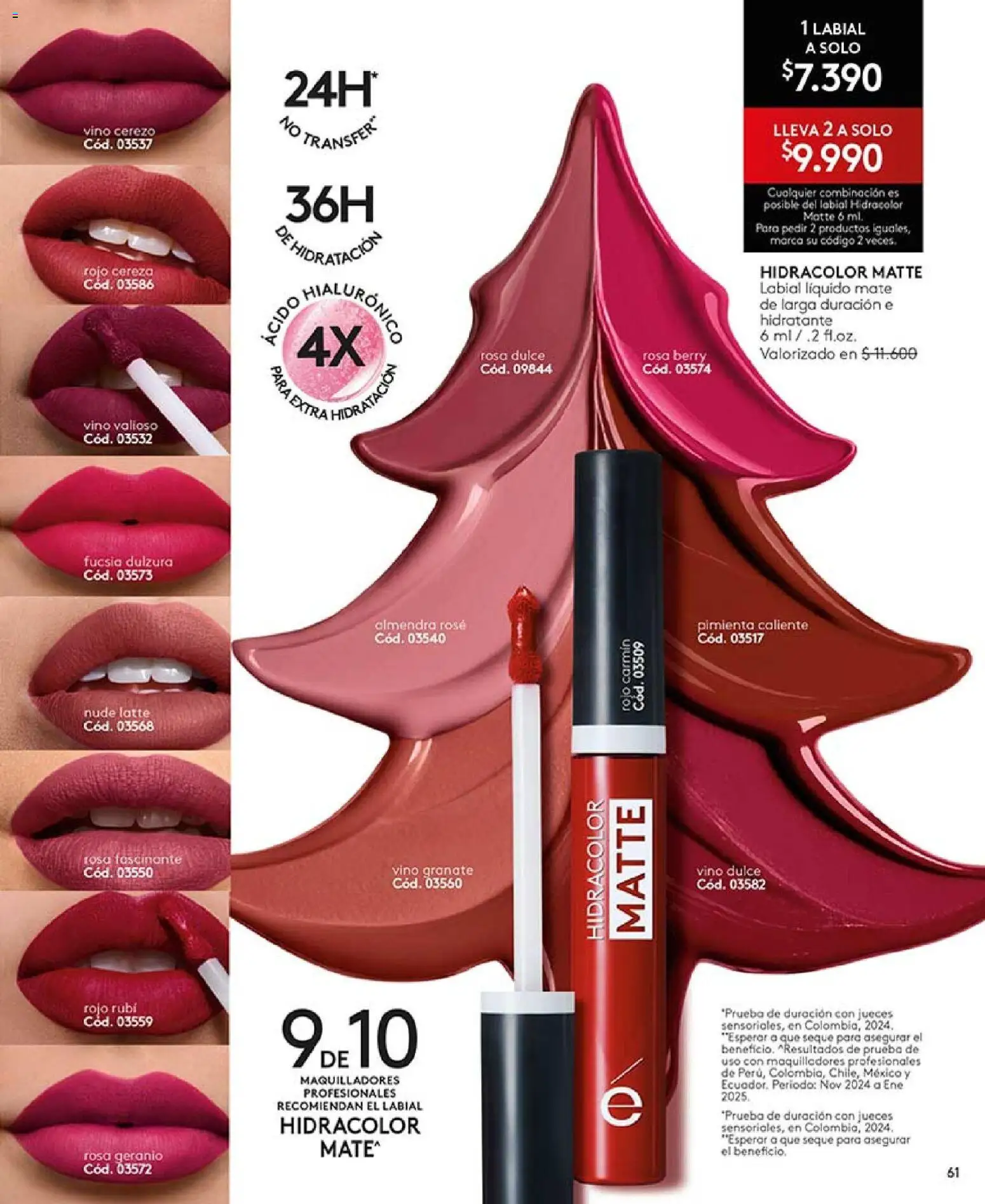 Catálogo Ésika Campaña 18 │ válido desde el 01.12.2025 | Página: 61 | Productos: Pimienta, Mate, Vino, Labial