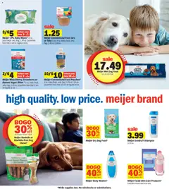 Preview of Meijer weekly ads valid from 04.03.2026 | Page: 18 | Products: Dog Food, Shampoo, Butter, Yogurt