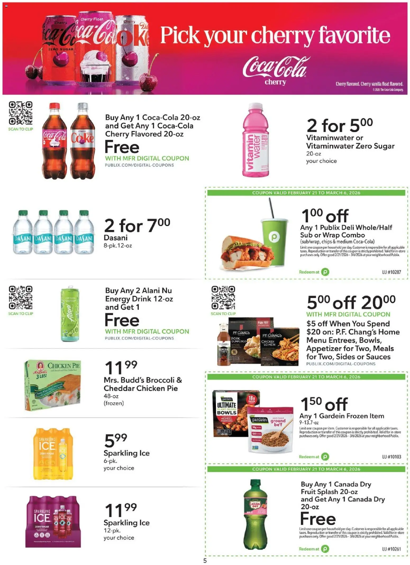 Publix Extra Savings - valid from 21.02.2026 | Page: 5 | Products: Vitamin, Broccoli, Pan, Pork