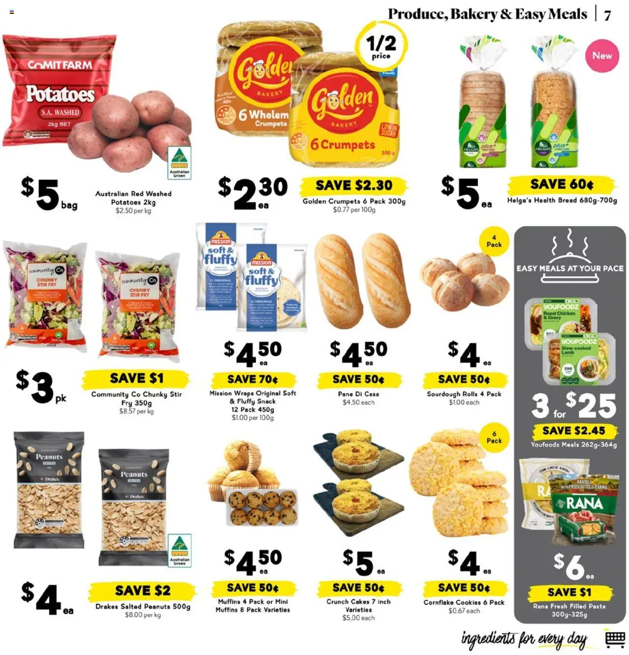 Drakes catalogue - valid from 18.06.2025 | Page: 7 | Products: Crumpets, Chicken, Peanuts, Bakery