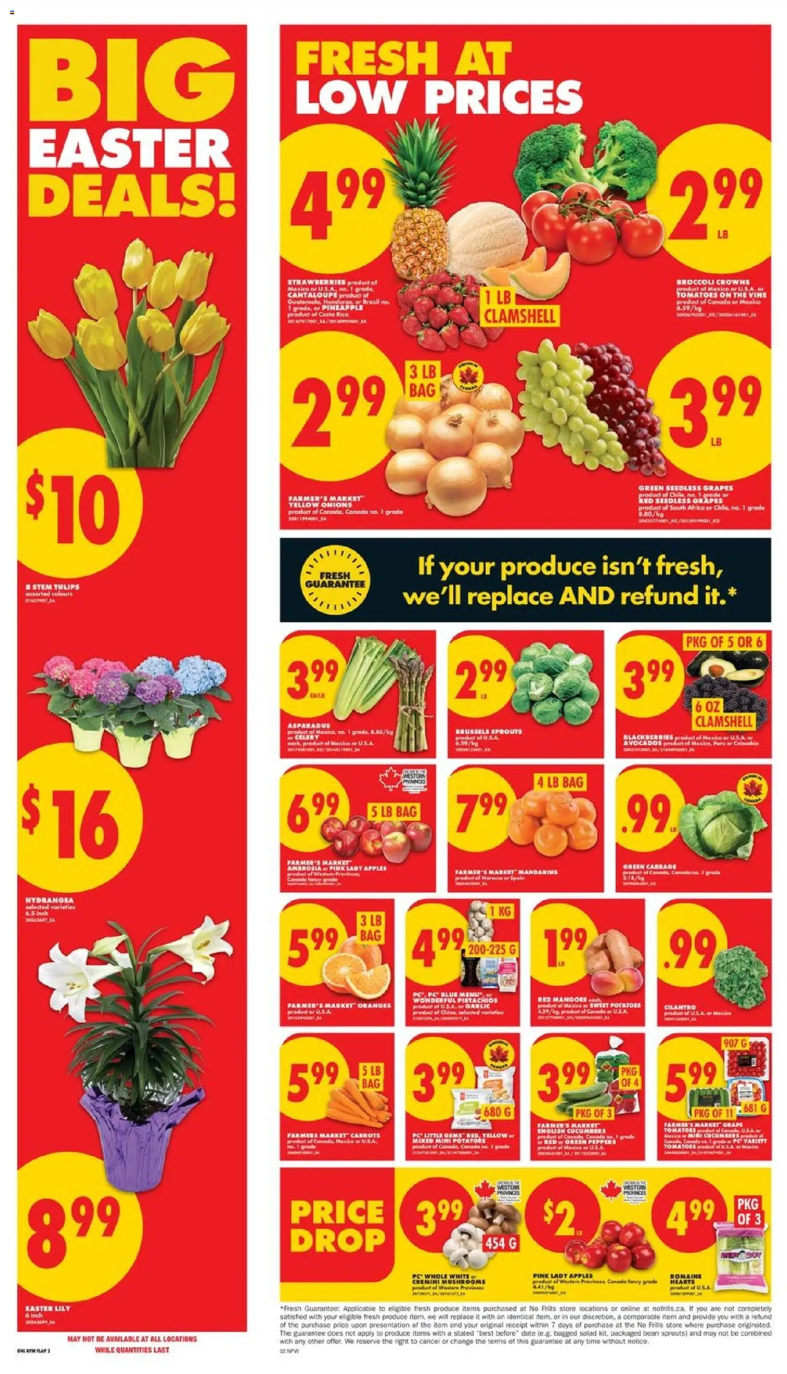 No Frills flyer valid from 26.03.2026 | Page: 2 | Products: Pineapple, PC, Apples, Oranges