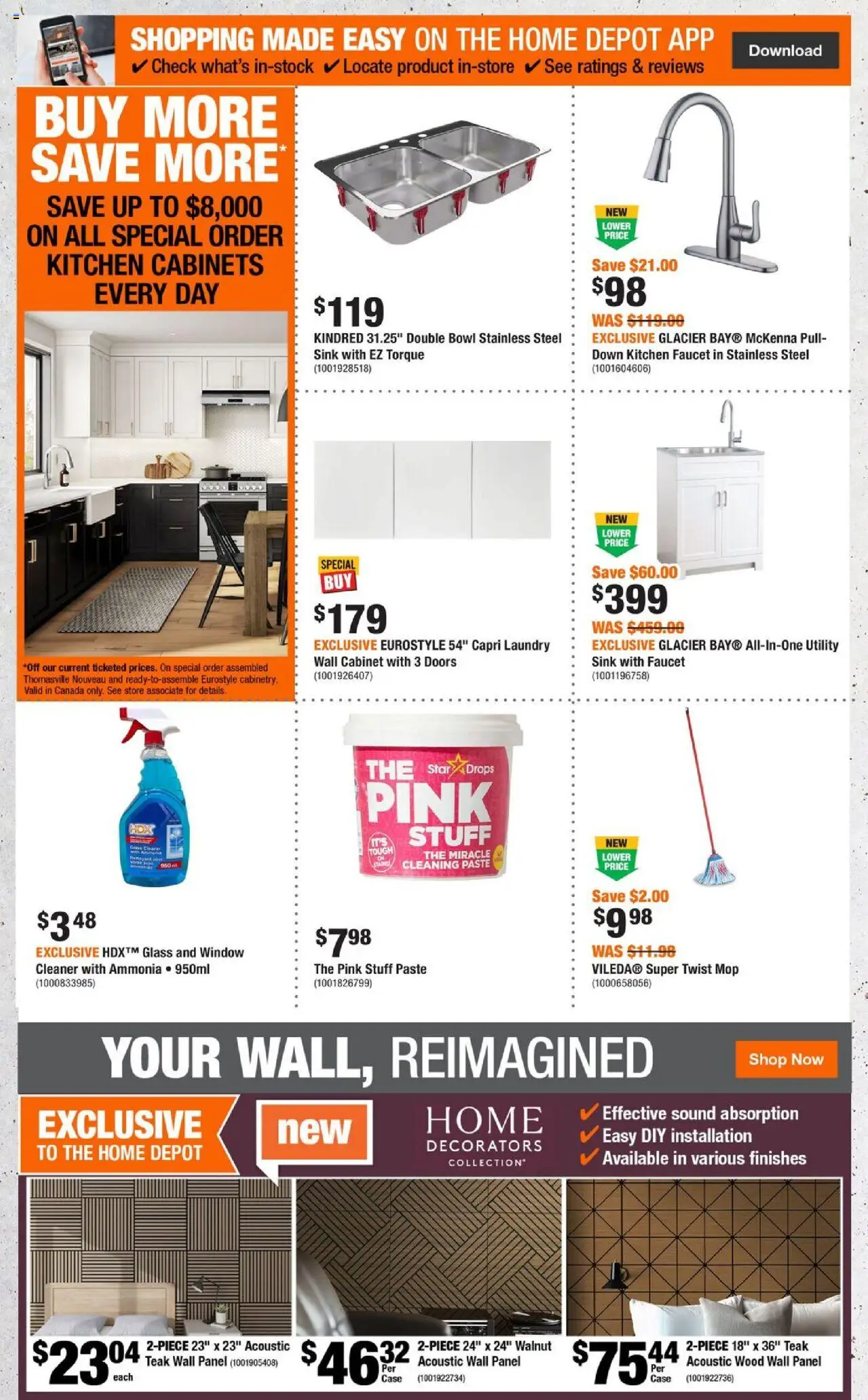 Home Depot flyer valid from 02.10.2025 | Page: 4 | Products: Case, Cabinet