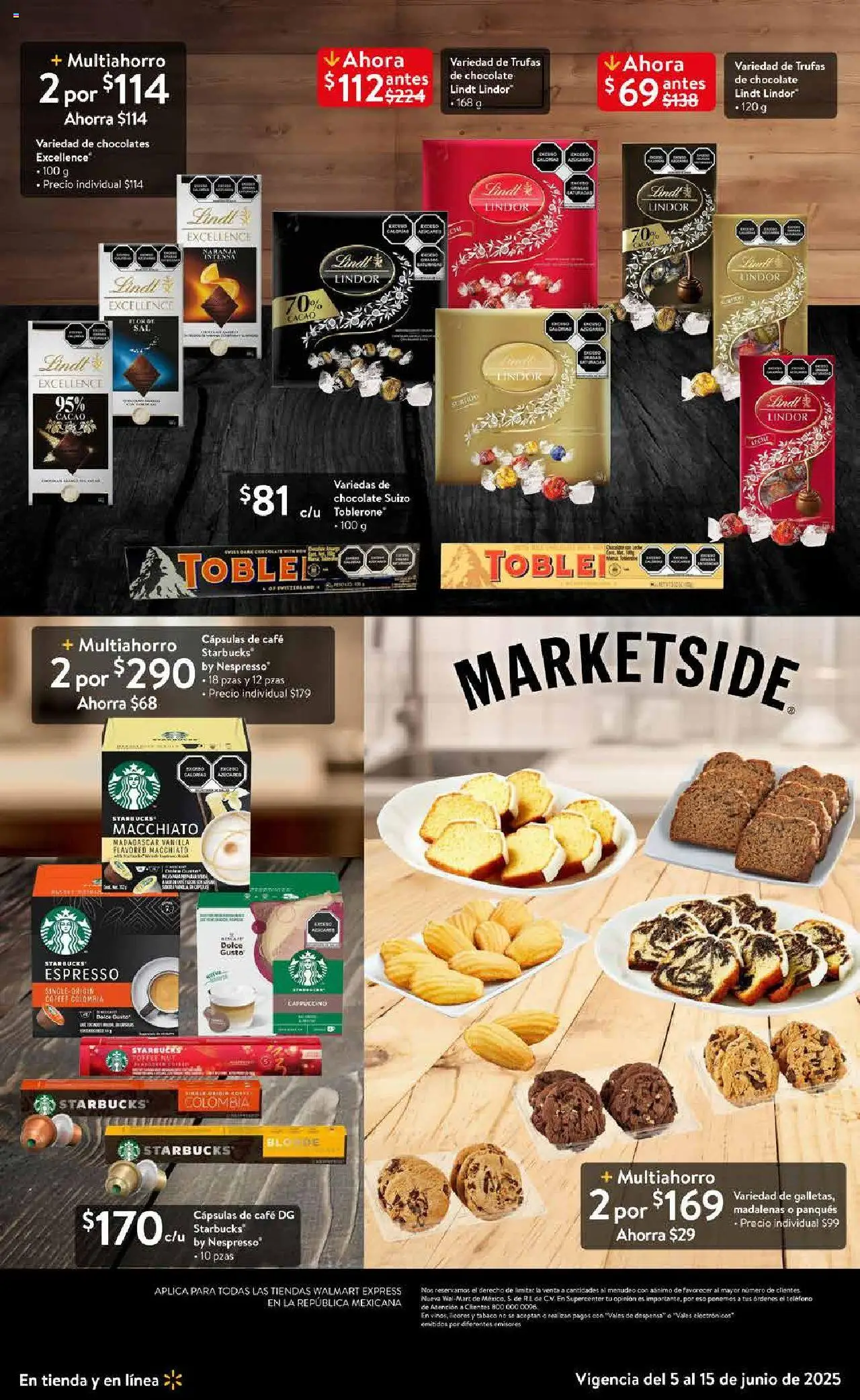 Nuevas ofertas de Walmart Express válidas en toda la República Mexicana desde el 05.06.2025. ¡Encuentra las mejores ofertas en Walmart Express folleto! | Página: 6 | Productos: Café, Chocolate, Despensa, Teléfono
