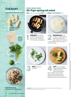 Preview of Woolworths Fresh Ideas Magazine - valid from 01.10.2025 | Page: 62 | Products: Oil, Rice, Noodles, Lime