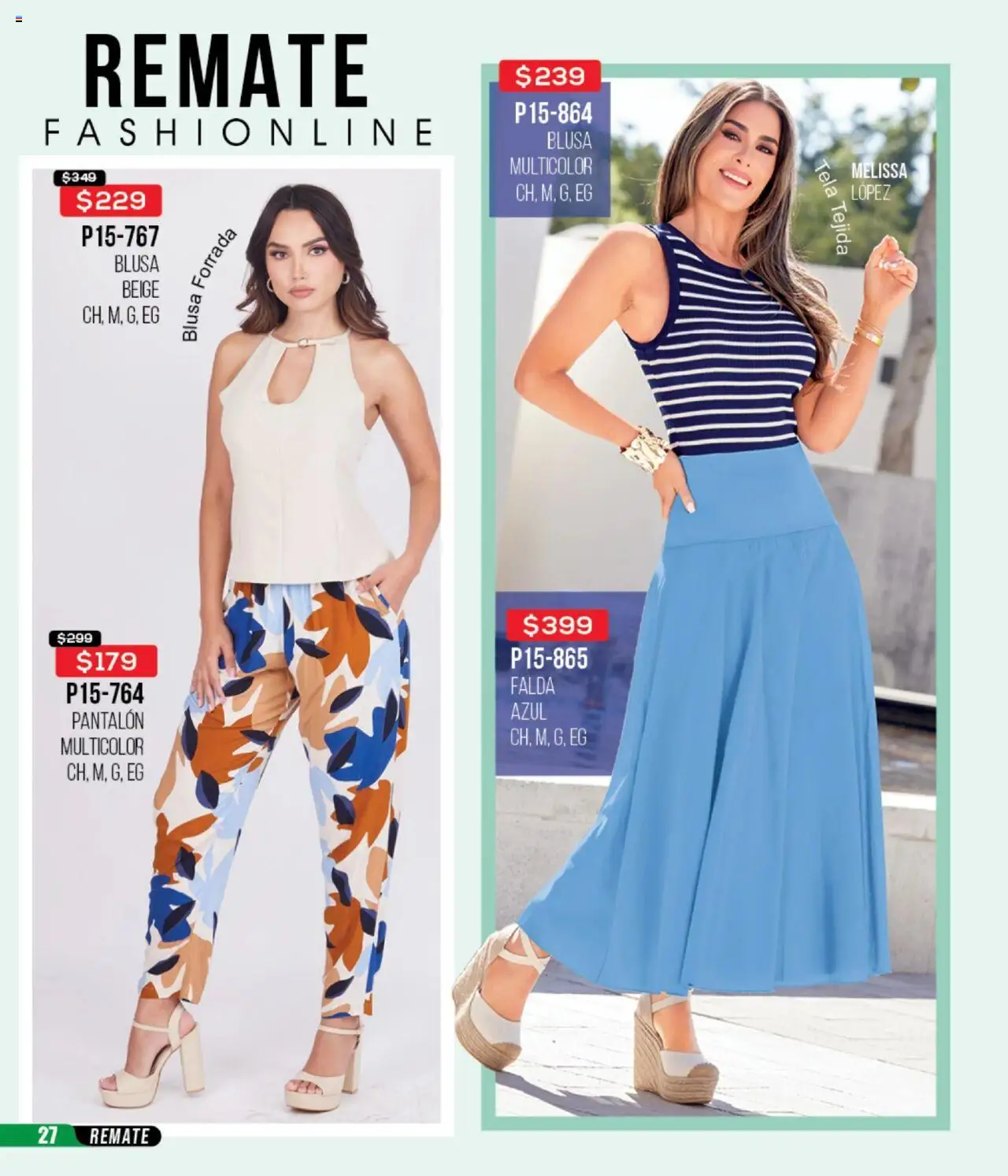 Nuevas ofertas de Cklass válidas en toda la República Mexicana desde el 13.08.2025. ¡Encuentra las mejores ofertas en Cklass - Catálogo Remate Total Ropa! | Página: 28 | Productos: Blusa, Falda