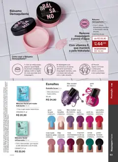 Natura Folheto - válido de 08.07.2025 | Página: 53 | Produtos: Maquiagem, Máscara facial, Revista, Demaquilante