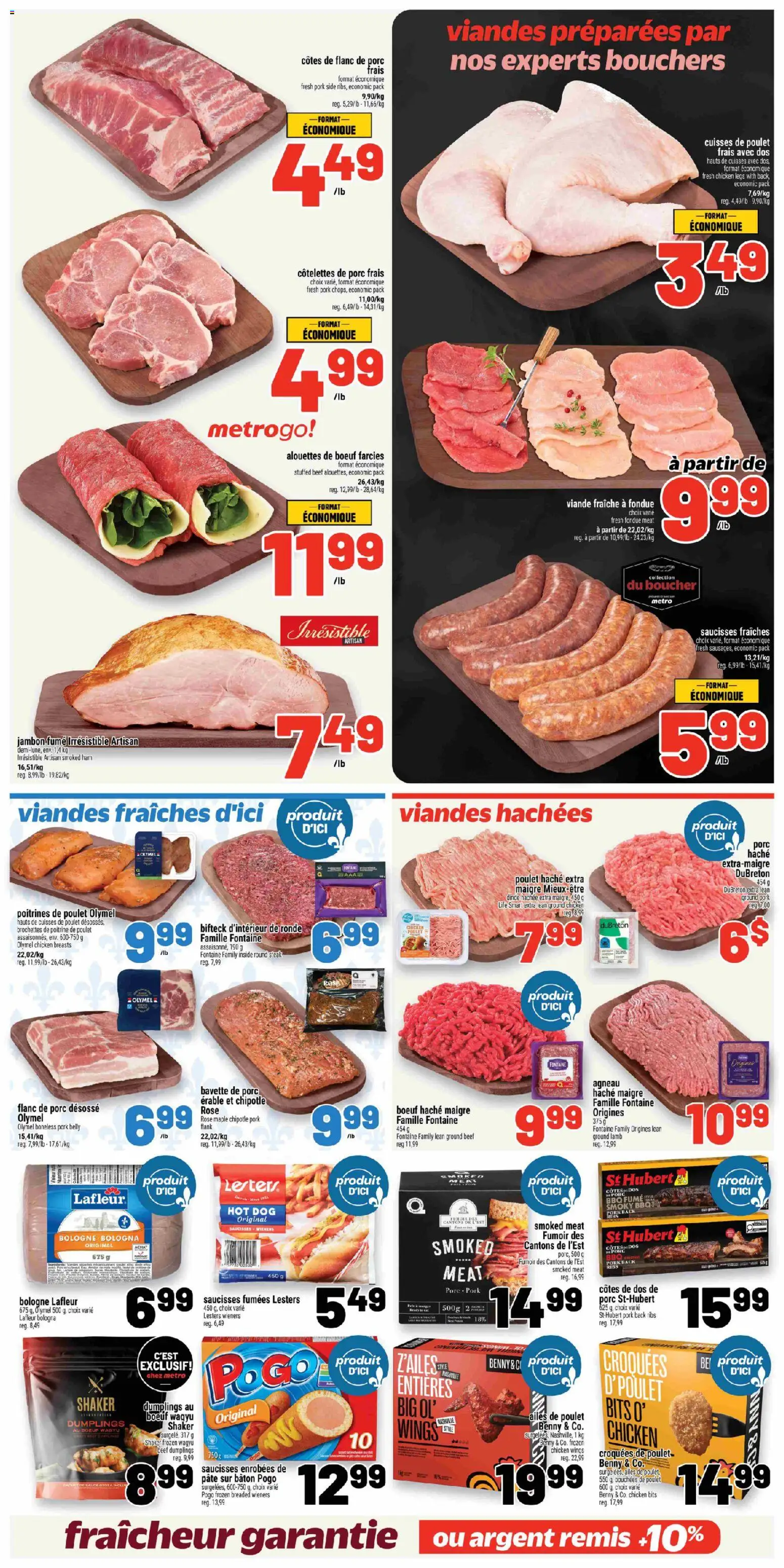 Metro flyer valid from 15.01.2026 | Page: 9 | Products: Beef, Chicken breasts, Ham, Pork