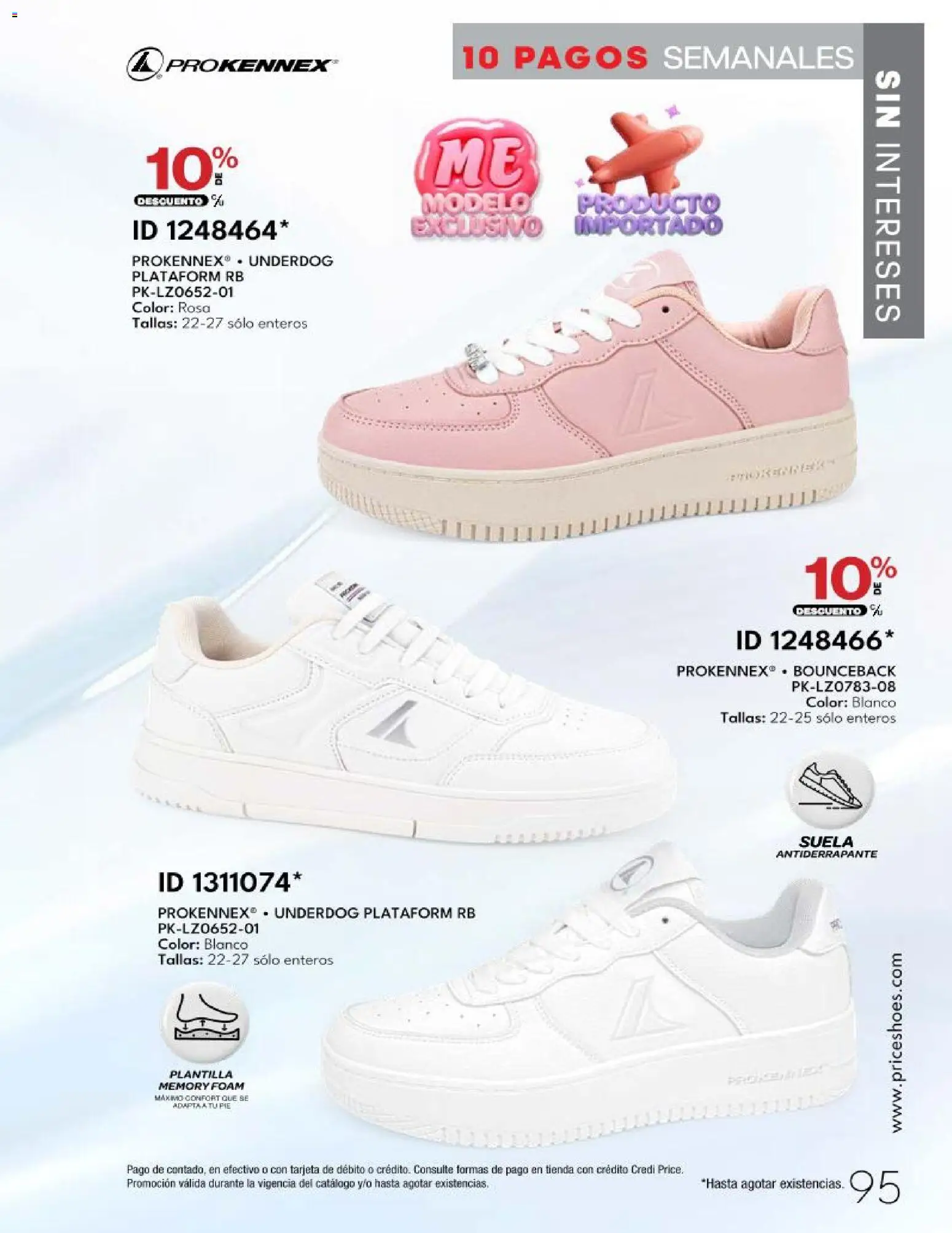 Nuevas ofertas de Price Shoes válidas en toda la República Mexicana desde el 20.03.2026. ¡Encuentra las mejores ofertas en Price Shoes catálogo 10 Pagos Sin Intereses! | Página: 95