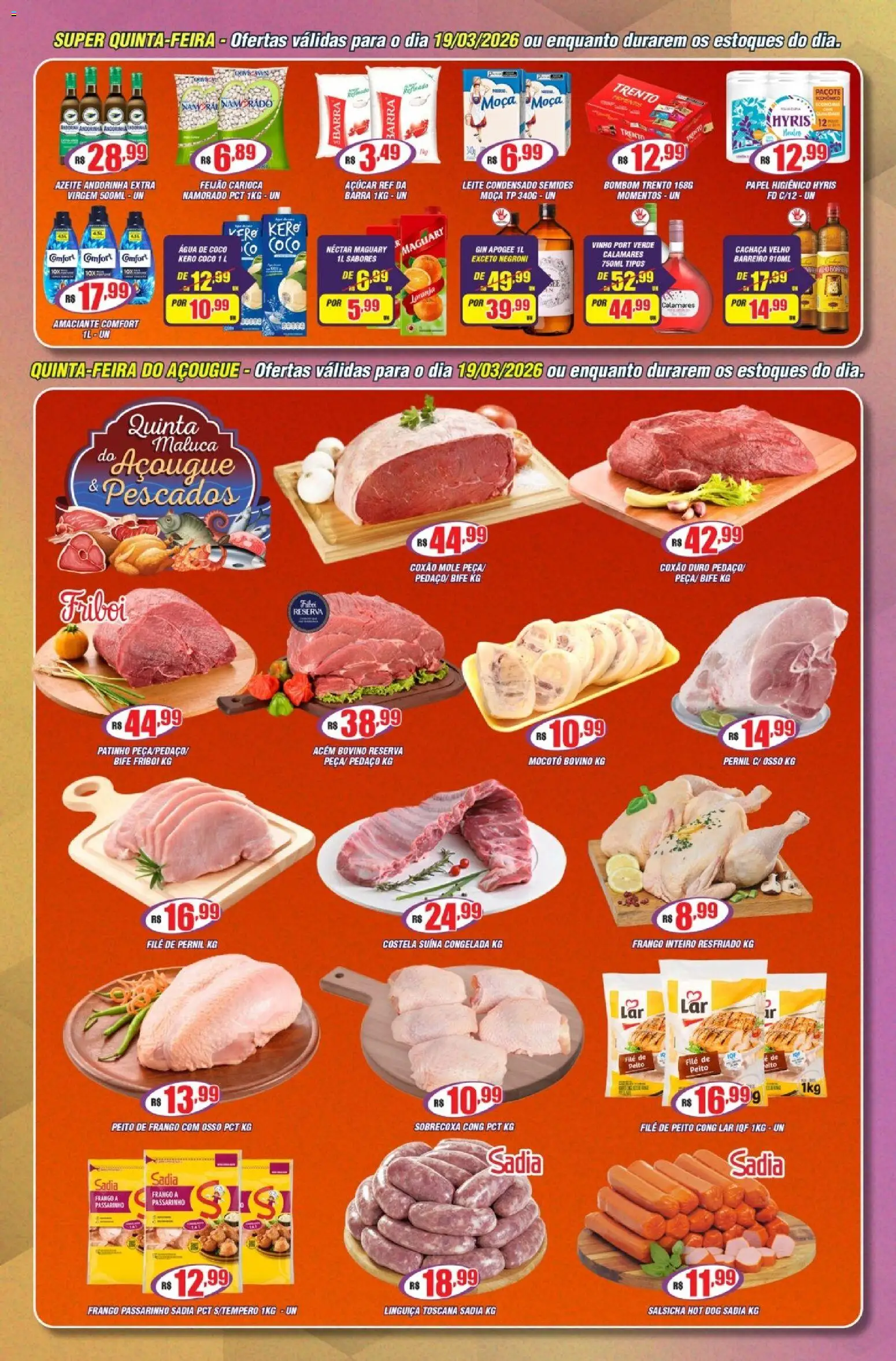 Violeta Supermercados Folheto - válido de 17.03.2026 | Página: 3 | Produtos: Coco, Acém, Pernil, Açúcar