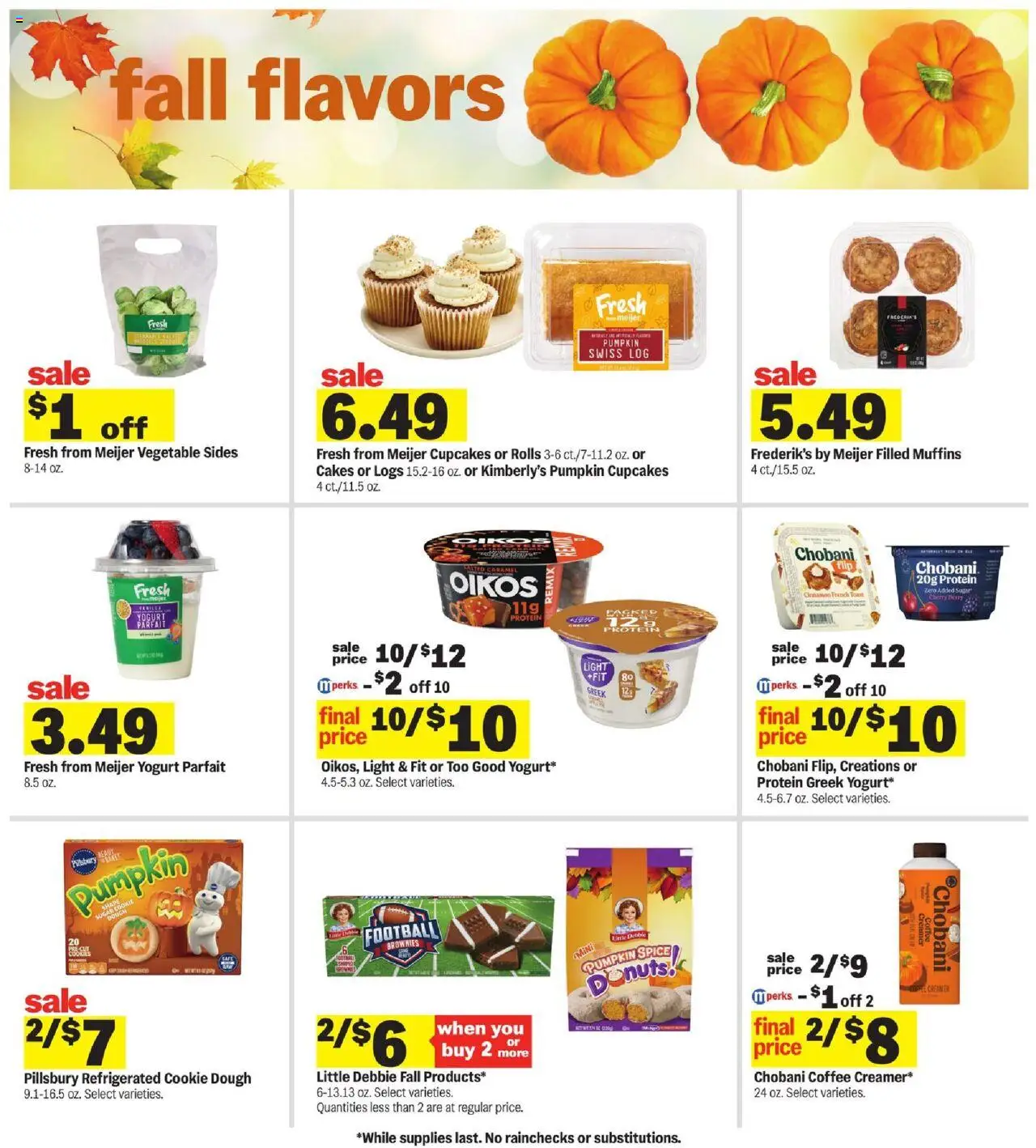 Meijer Weekly Ad - valid from 10.09.2025 | Page: 17 | Products: Yogurt, Coffee, Sugar, Pumpkin