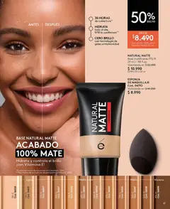 Catálogo Ésika Campaña 6 válido desde el 01.04.2026 | Página: 61 | Productos: Brillo, Mate, Esponja de maquillaje, Base