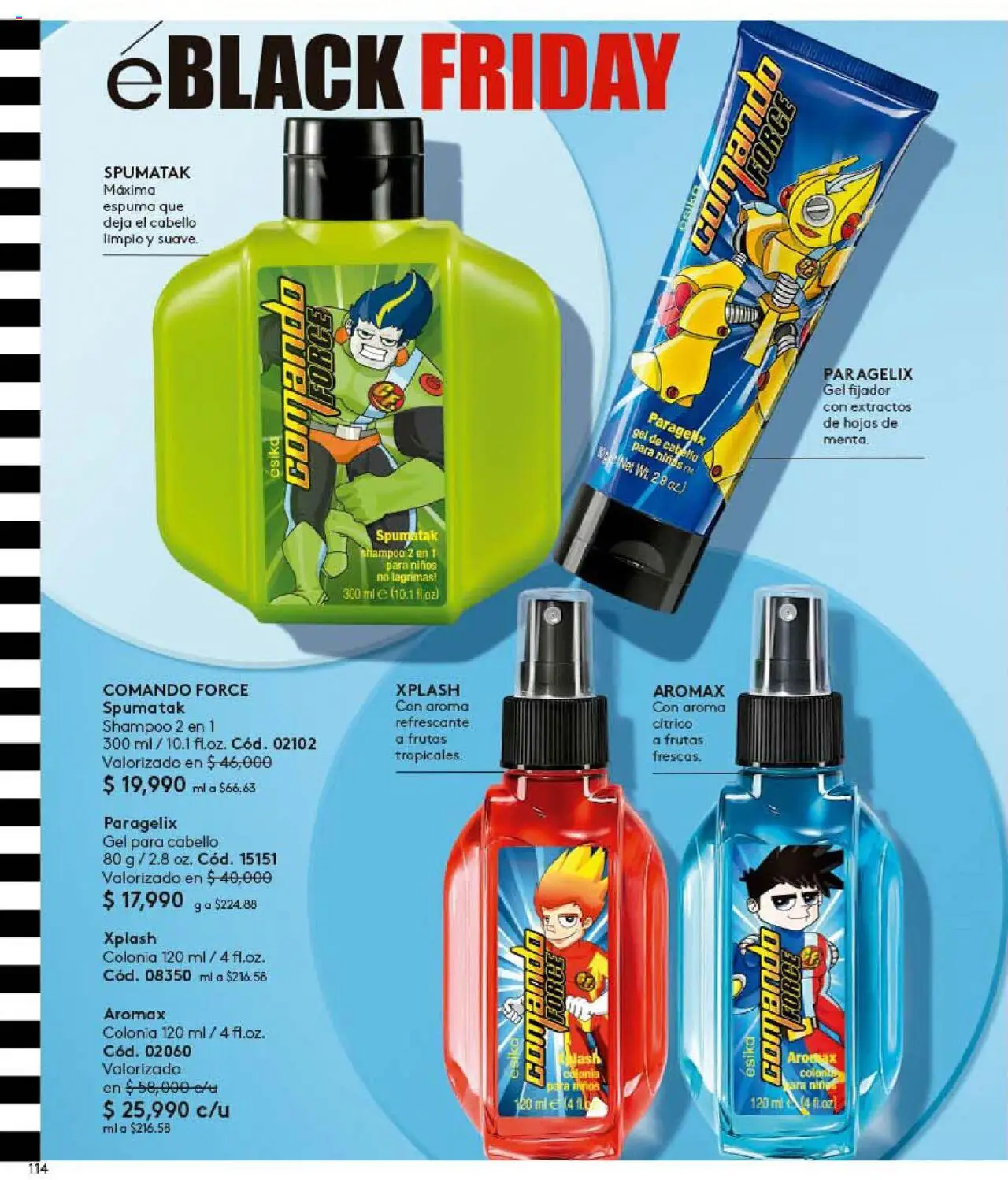 Ésika revista - valida desde el 24.09.2025 | Página: 114 | Productos: Espuma, Fijador, Shampoo