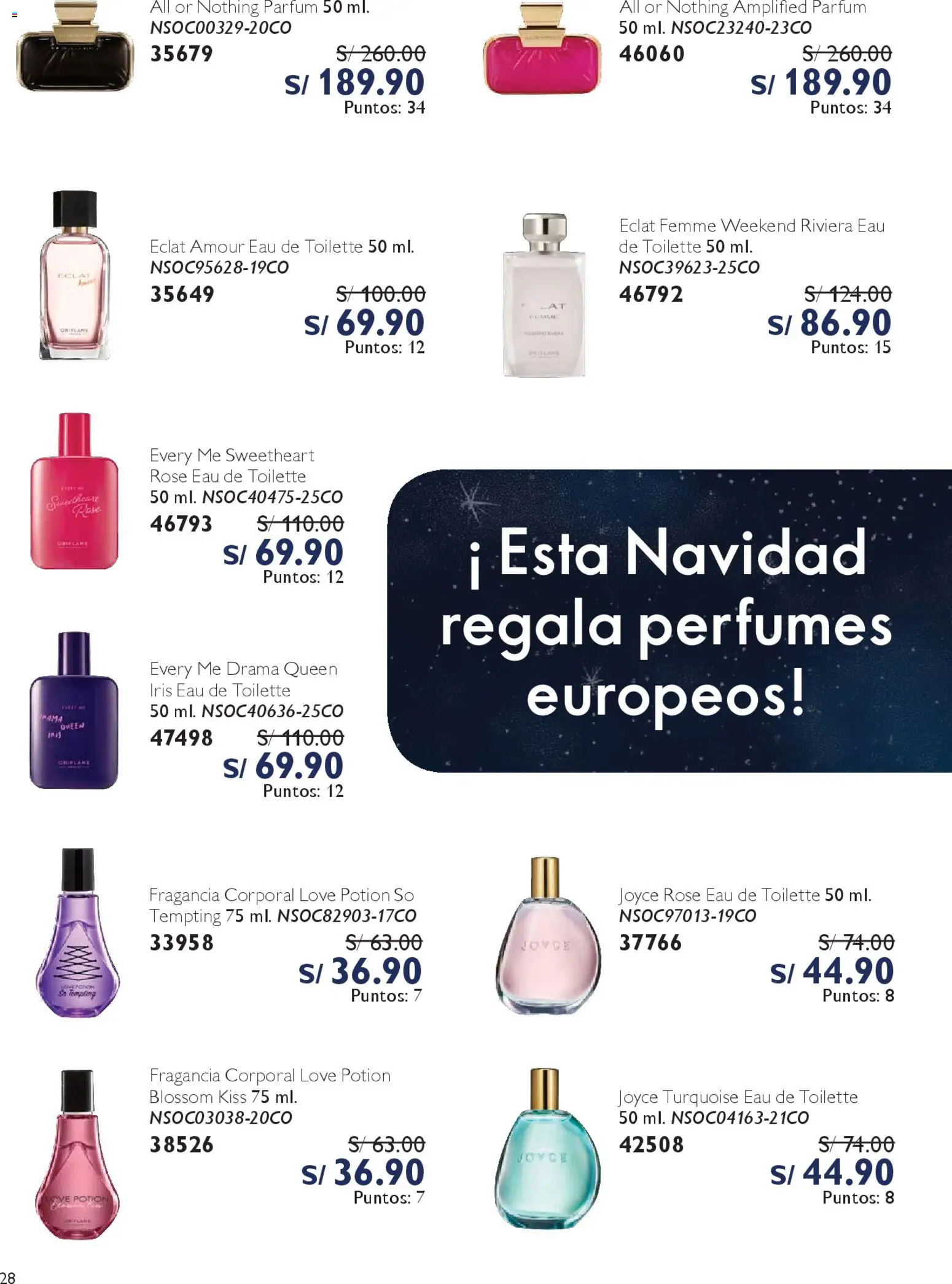 Catálogo Oriflame válido desde 06.12.2025 | Página: 28 | Productos: Fragancia, EAU de Toilette