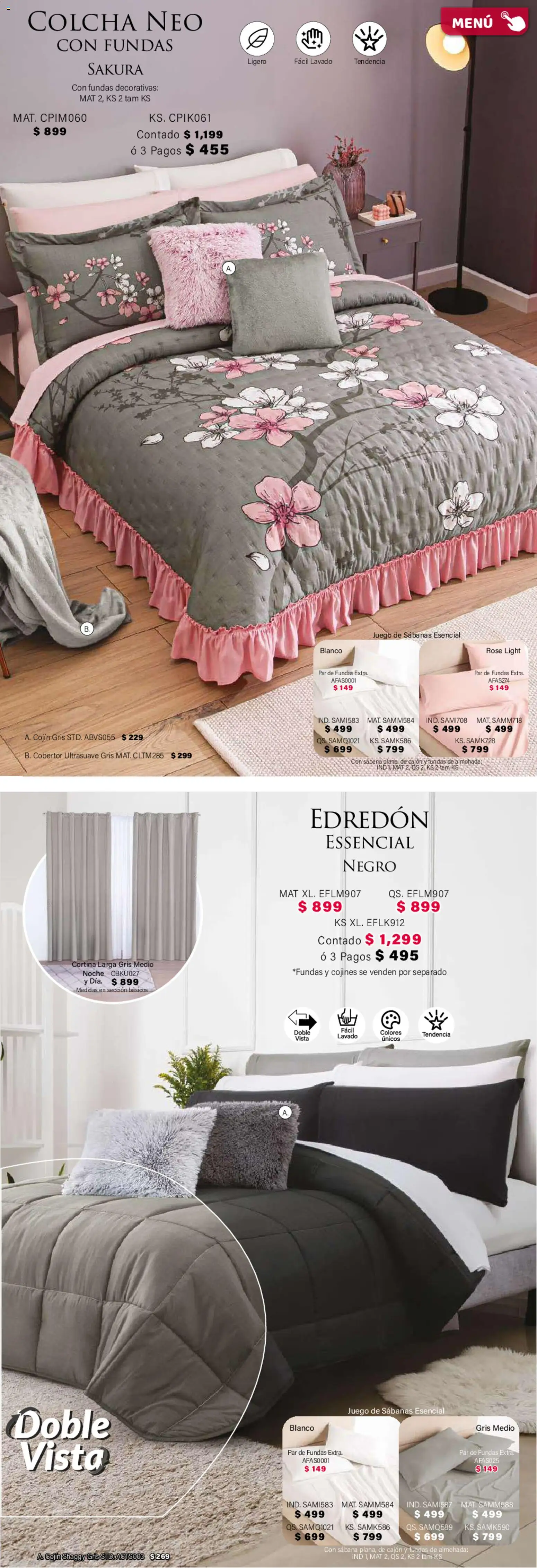 Nuevas ofertas de Colchas Concord válidas en toda la República Mexicana desde el 01.02.2026. ¡Encuentra las mejores ofertas en Colchas Concord catálogo! | Página: 81 | Productos: Cobertor, Juego, Almohada, Sabanas