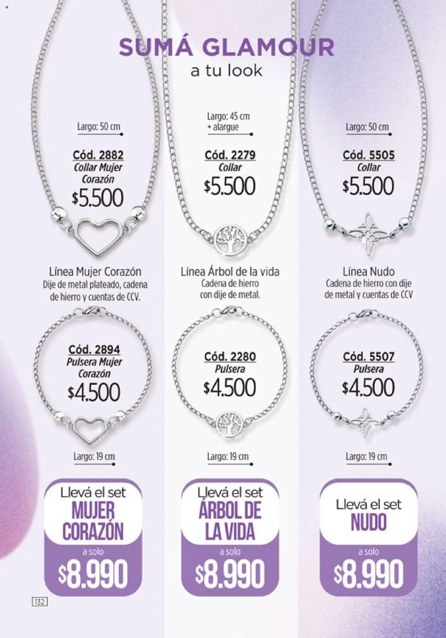 Catálogo Amodil Campaña 5 │ válido desde el 01.03.2026 | Página: 132 | Productos: Pulsera, Collar, Dije, Alargue