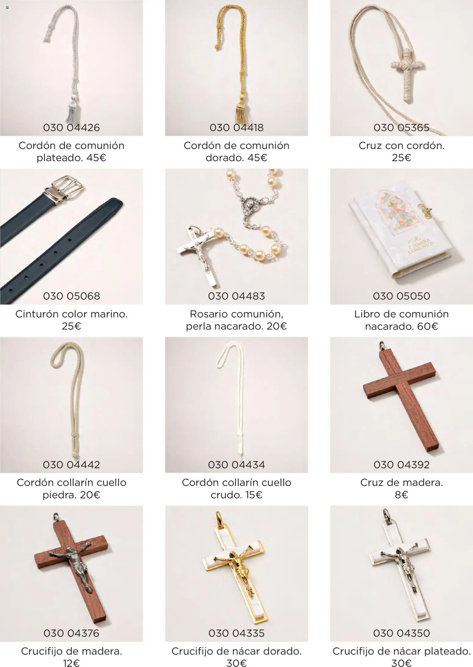 Nuevas ofertas de El Corte Inglés válidas en toda la República Mexicana desde el 20.11.2025. ¡Encuentra las mejores ofertas en El Corte Inglés catálogo Comuniones ! | Página: 36 | Productos: Cinturón, Rosario