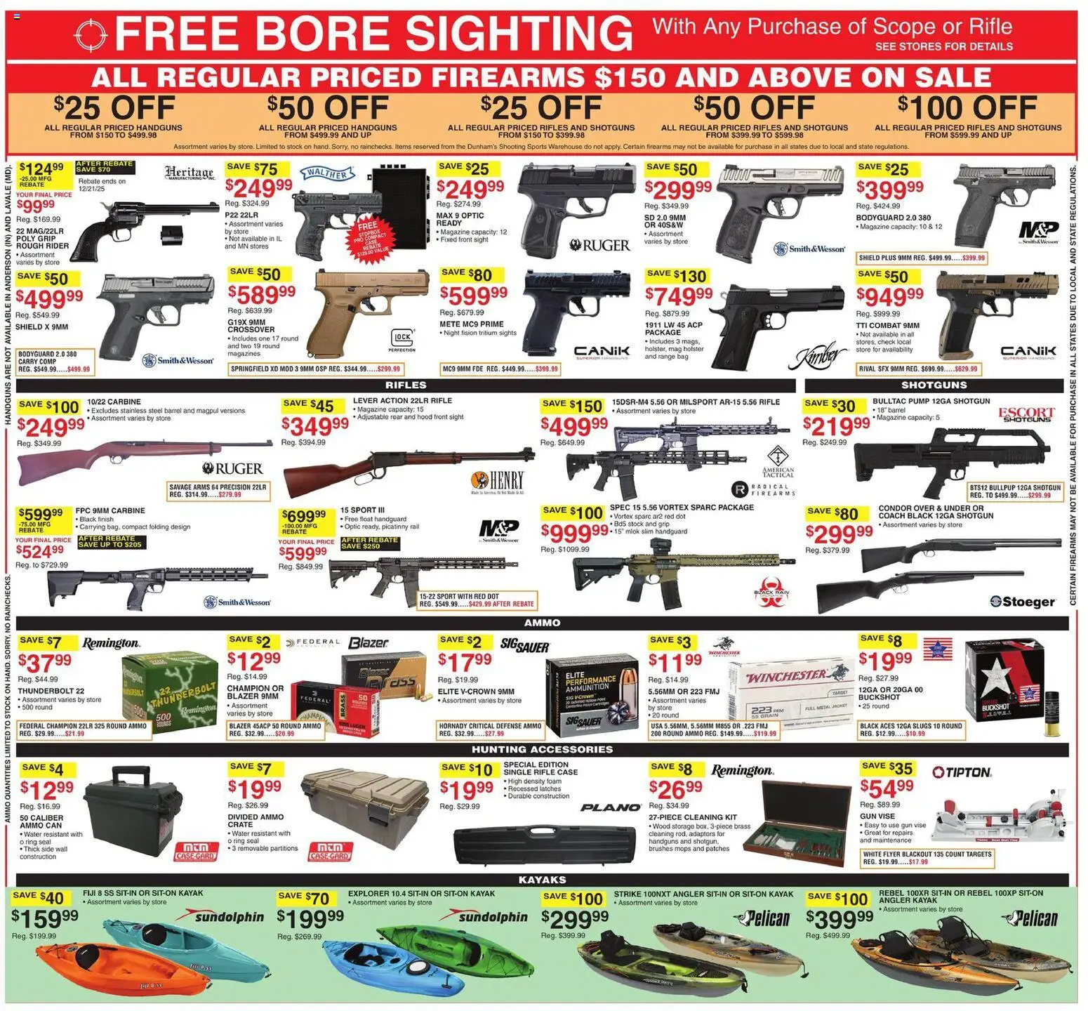 Dunham's Sports Weekly Ad - valid from 13.12.2025 | Page: 10 | Products: Kayak, Jacket, Water, Case