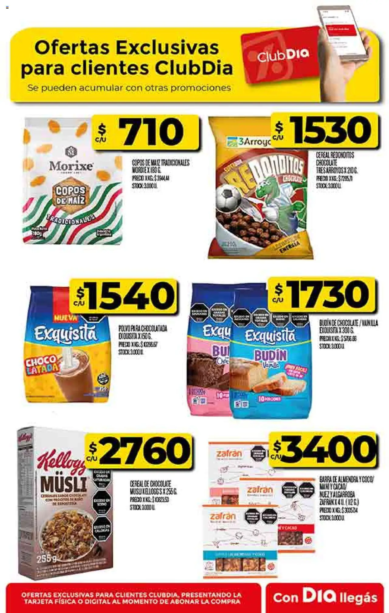 Supermercado DIA Ofertas │ válido desde el 20.08.2025 | Página: 44 | Productos: Polvo, Budín, Maiz, Chocolate
