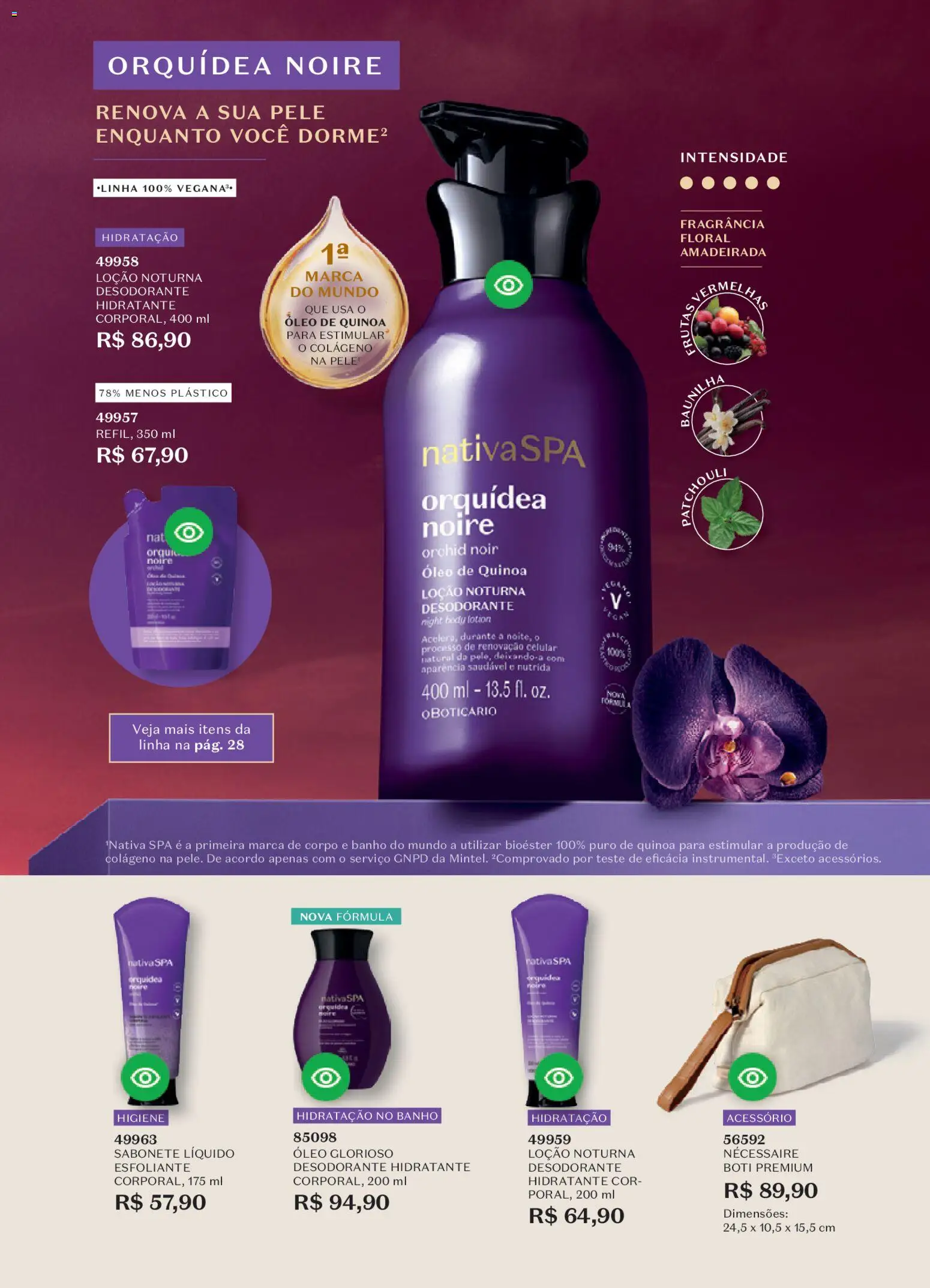 O Boticário Folheto - válido de 26.12.2025 | Página: 31 | Produtos: Quinoa, Fragrância, Necessaire, Óleo