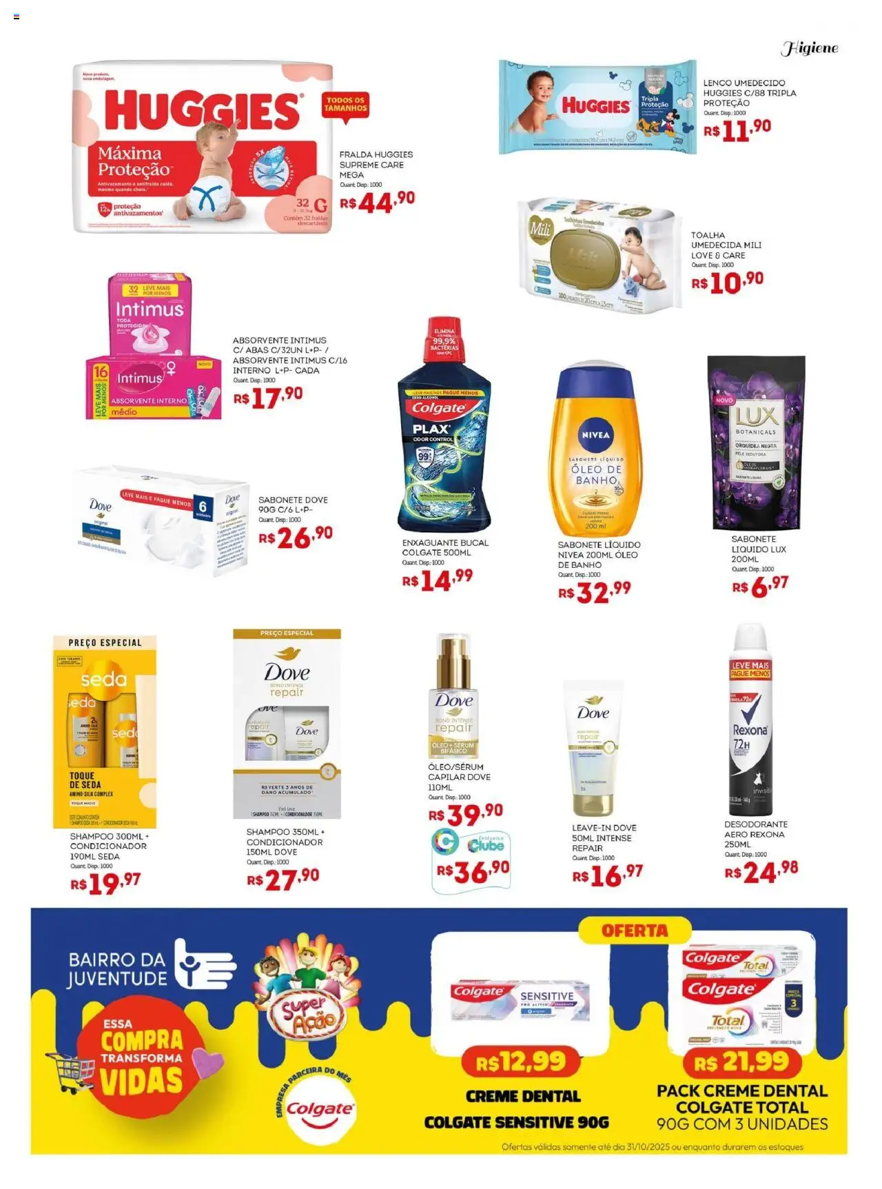 Bistek Supermercados Folheto - válido de 08.10.2025 | Página: 15 | Produtos: Lenço, Óleo, Creme dental, Toalha umedecida
