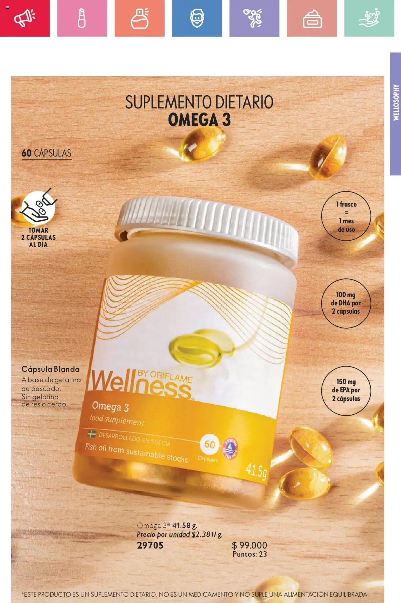 Oriflame revista - valida desde el 02.08.2025 | Página: 37 | Productos: Cerdo, Frasco, Gelatina, Suplemento dietario