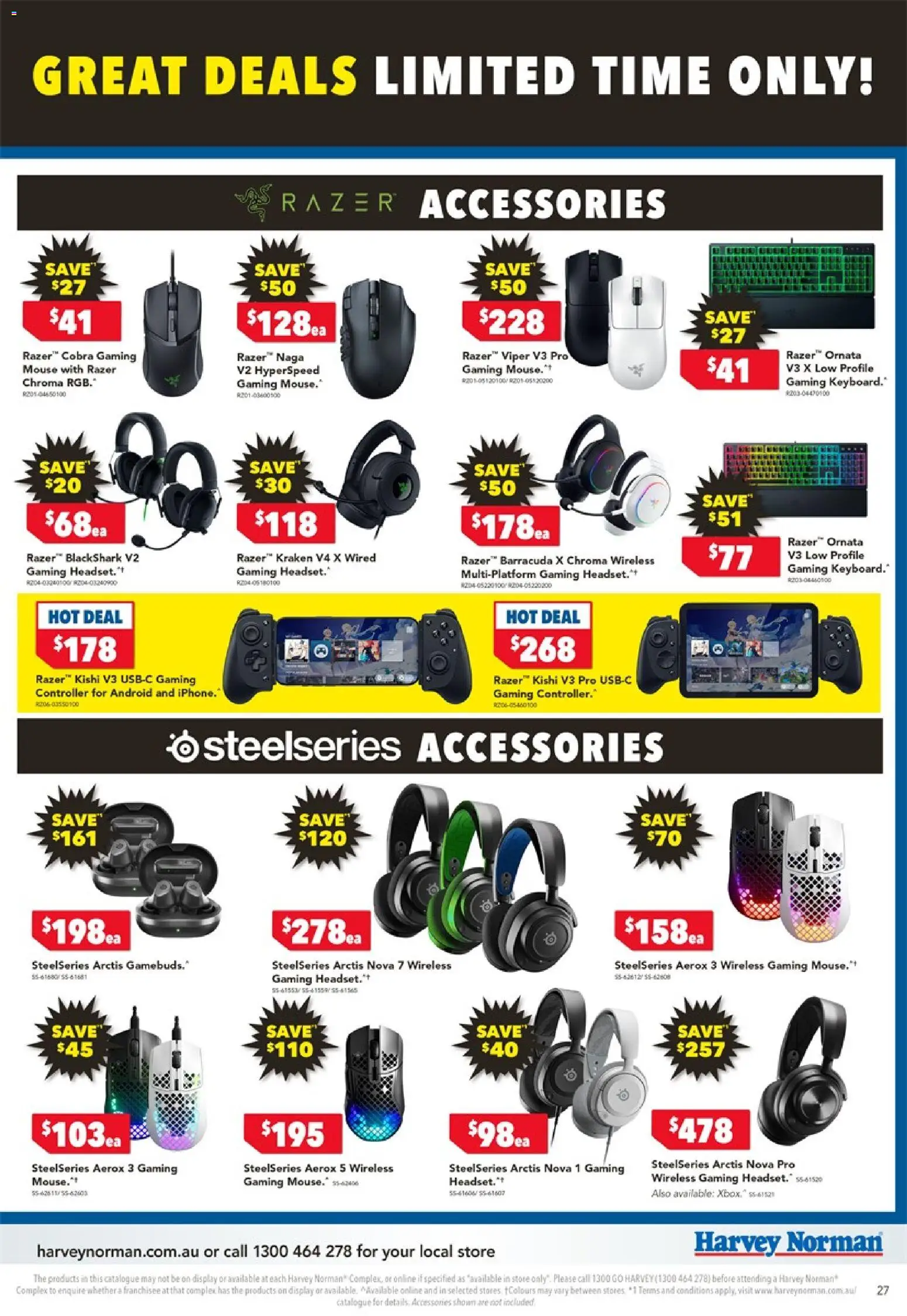 Harvey Norman catalogue - valid from 24.12.2025 | Page: 27 | Products: Accessories, Controller, Mouse, Headset
