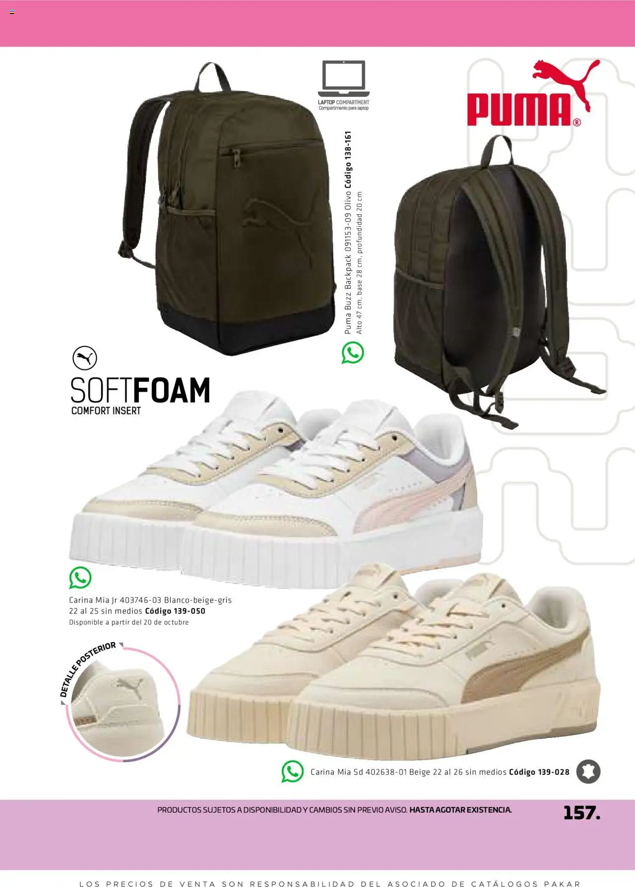 Nuevas ofertas de SC Pakar válidas en toda la República Mexicana desde el 29.08.2025. ¡Encuentra las mejores ofertas en SC Pakar - Catálogo Otoño Women! | Página: 157