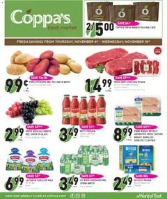 Preview of Coppas Fresh Market weekly flyer / circulaire from shop Coppas Fresh Market valid from 06.11.2025