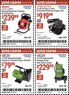 Preview of Harbor Freight weekly ads valid from 09.03.2026 | Page: 11 | Products: Pump, Switch