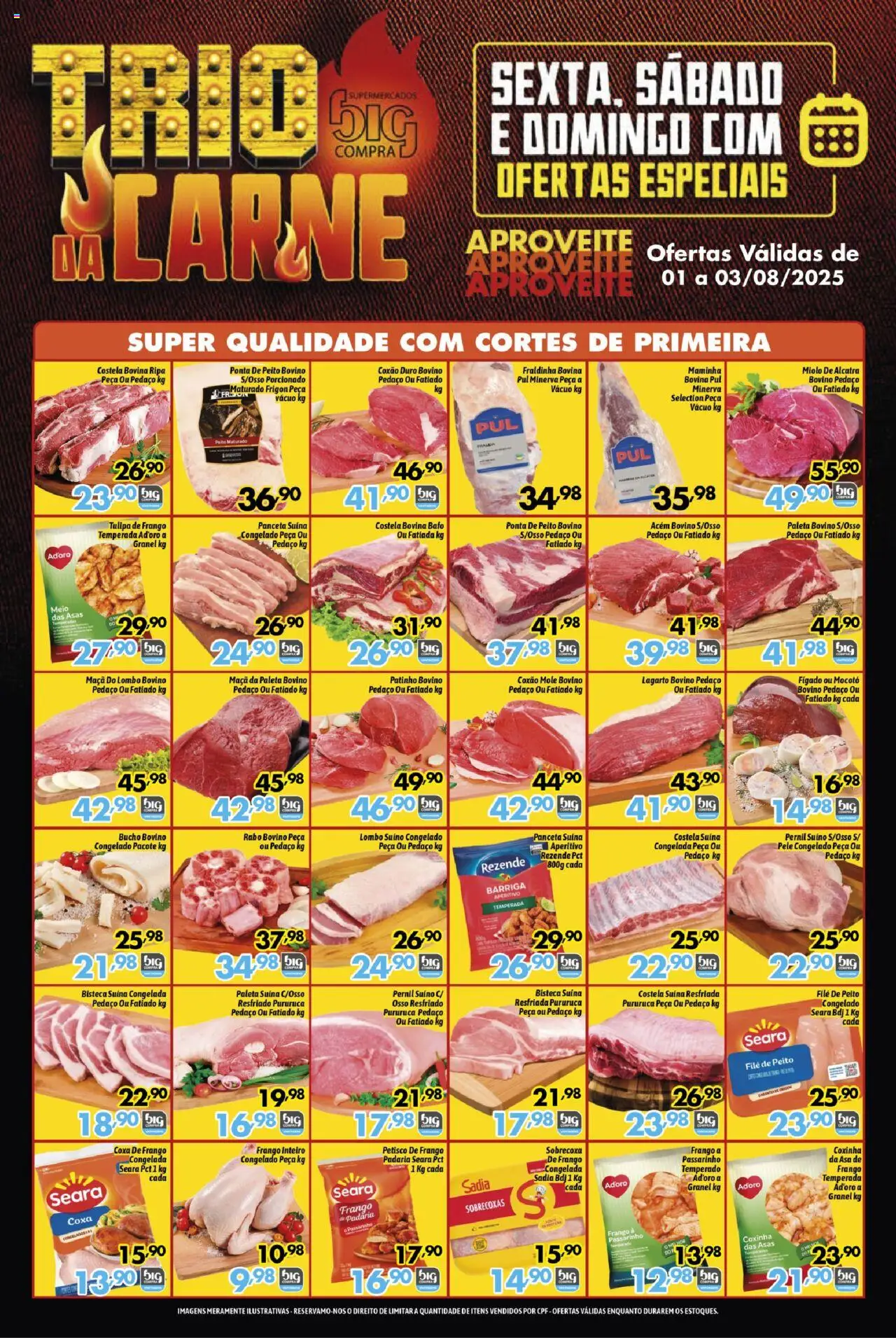 Big Compra Folheto - válido de 01.08.2025 | Página: 1 | Produtos: Acém, Lombo, Pernil, Frango