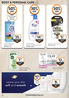 Preview of Foodworks  Catalogue  - valid from 04.02.2026 | Page: 28 | Products: Conditioner, Cream, Razor, Hand wash