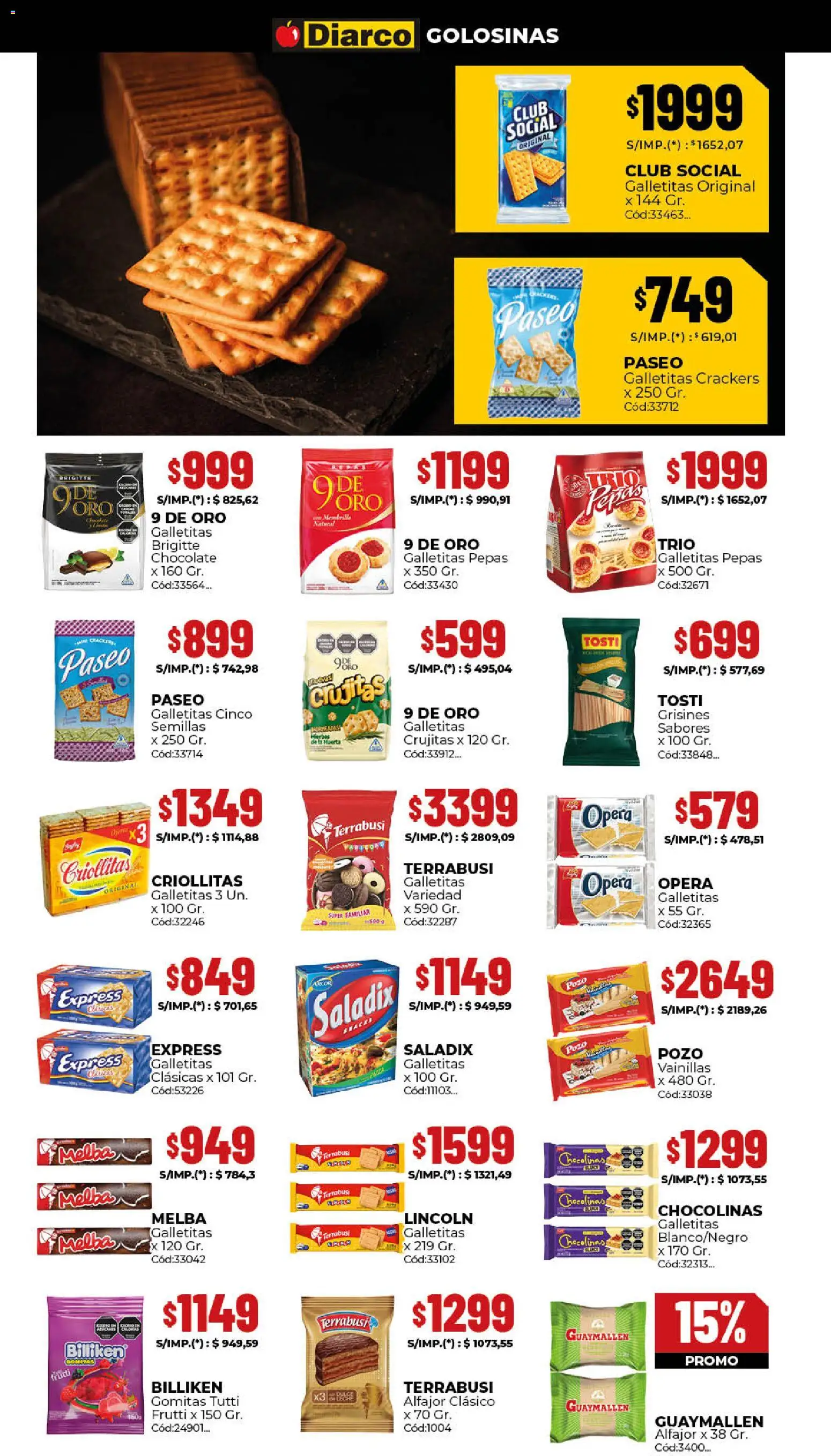 Diarco - Ofertas Gba │ válido desde el 26.01.2026 | Página: 6 | Productos: Semillas, Chocolate, Alfajor, Golosinas
