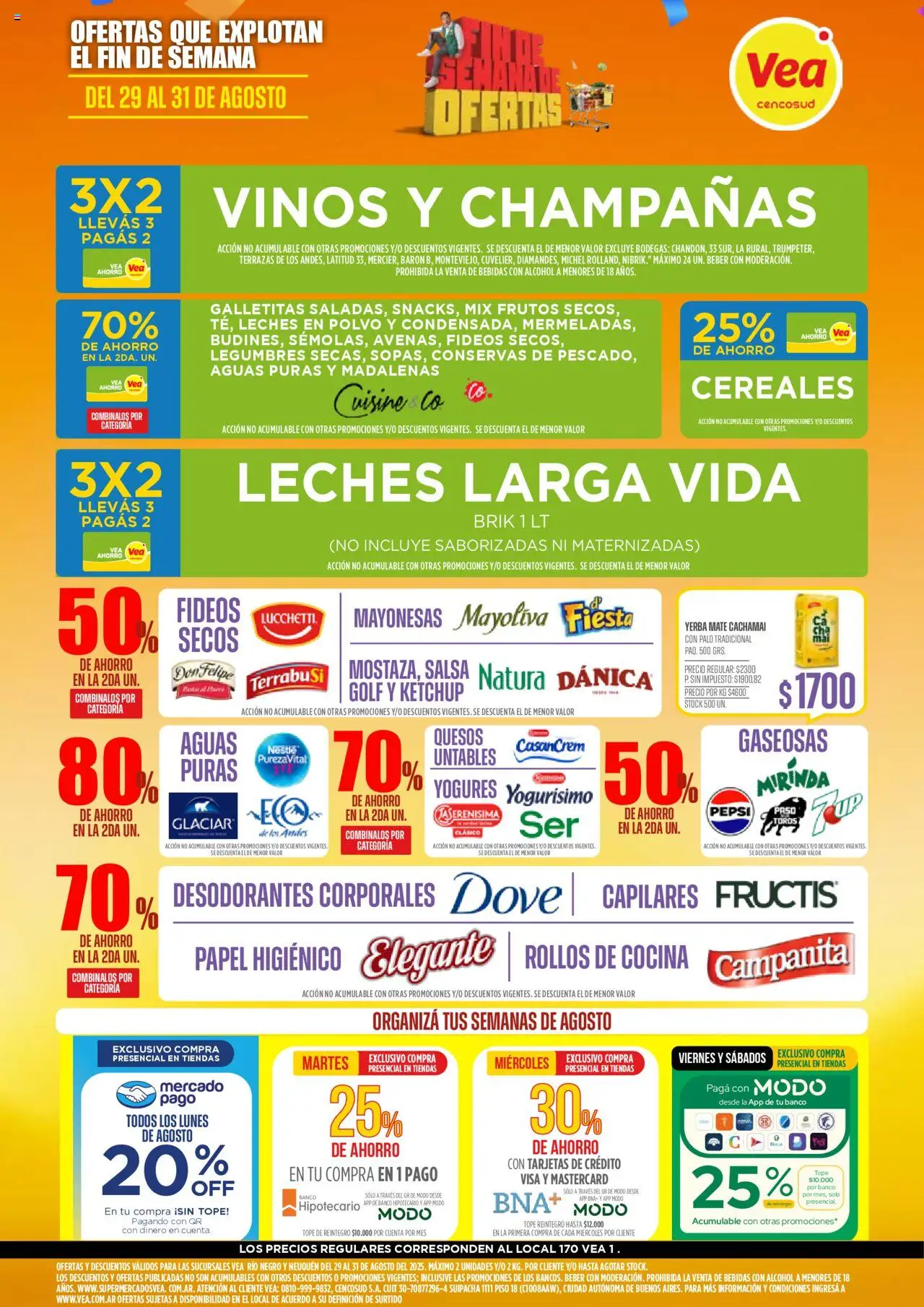 Vea ofertas - Río Negro │ válido desde el 29.08.2025 | Página: 1 | Productos: Mate, Cocina, Ketchup, Cereales