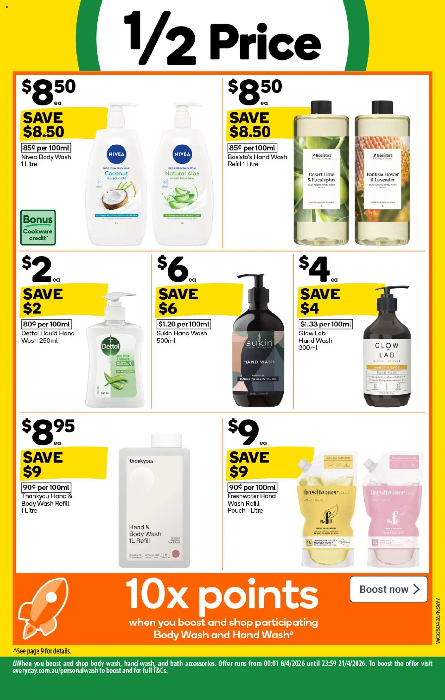 Woolworths catalogue - valid from 08.04.2026 | Page: 7 | Products: Bath, Oil, Tangerine, Clay
