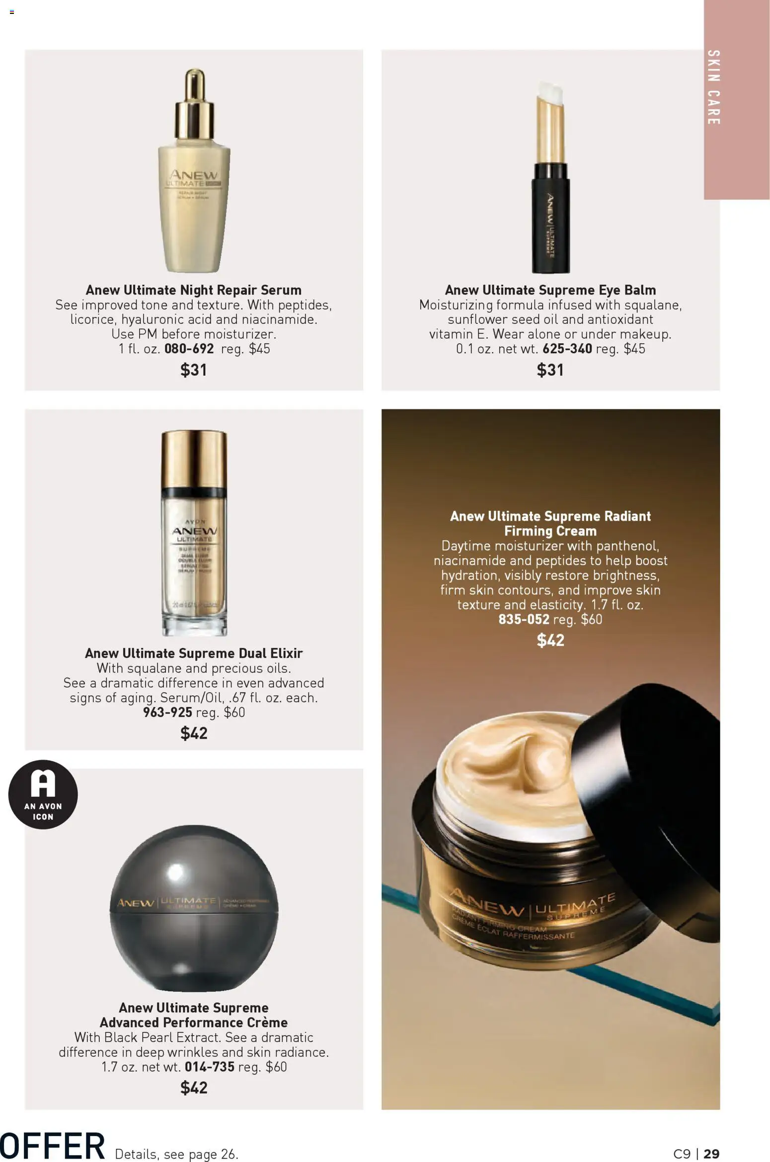 Avon Brochure - valid from 22.04.2026 | Page: 29 | Products: Vitamin, Oil, Cream