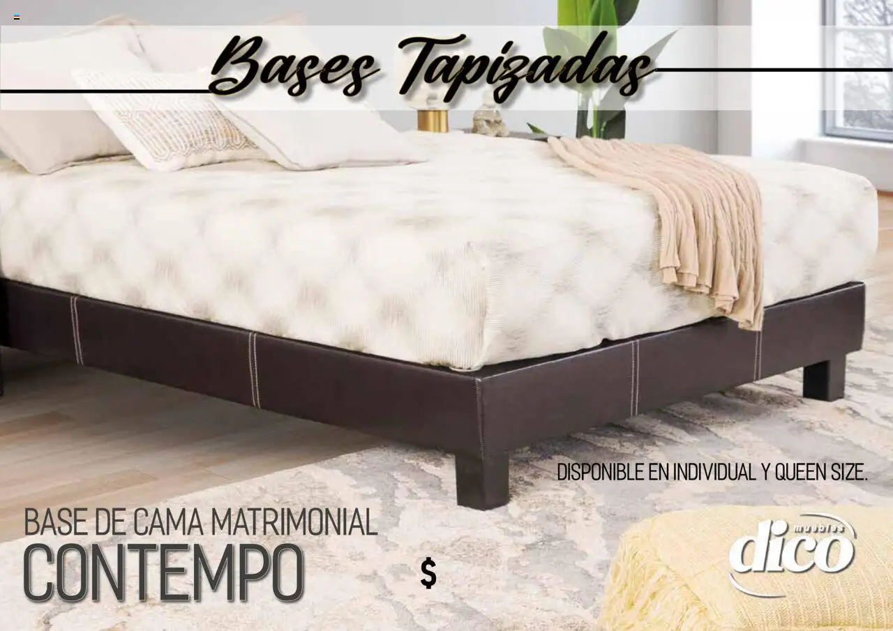 Nuevas ofertas de Muebles Dico válidas en toda la República Mexicana desde el 25.09.2025. ¡Encuentra las mejores ofertas en Muebles Dico - Catálogo Camas Topazidas! | Página: 32 | Productos: Cama
