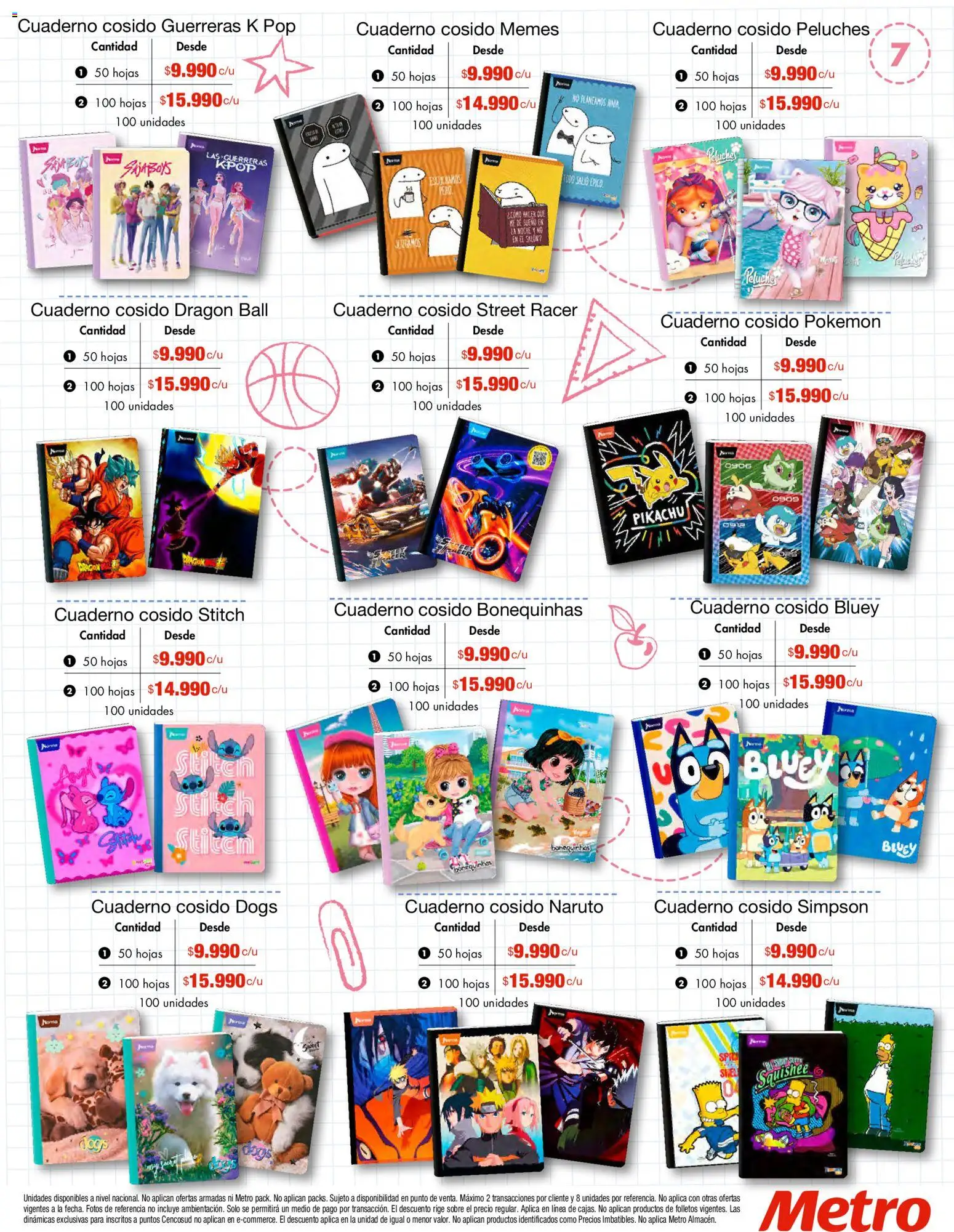 Metro revista - valida desde el 14.01.2026 | Página: 7 | Productos: Sobre, Cuaderno