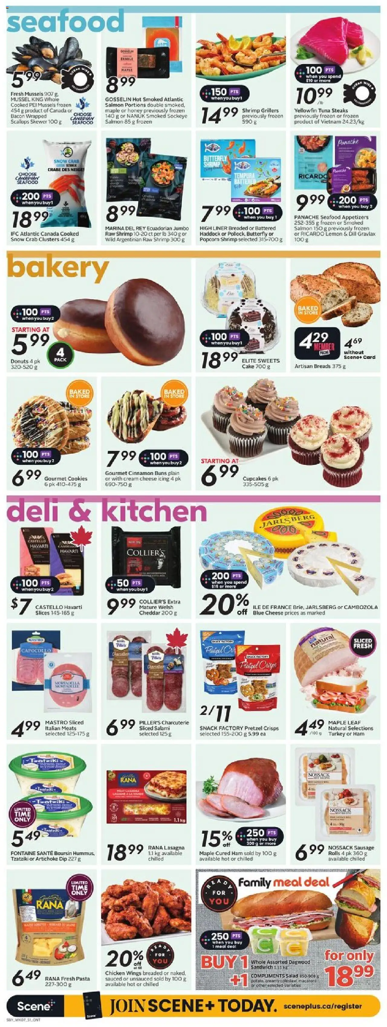 Sobeys flyer valid from 12.06.2025 | Page: 15 | Products: Turkey, Cheese, Salami, Chicken