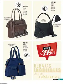 Vista previa de Cklass catálogo Super Rebajas Ropa, nuevo folleto de la tienda, válido en México a partir del 31.10.2025 | Página: 173 | Productos: Monedero, Bolso, Café