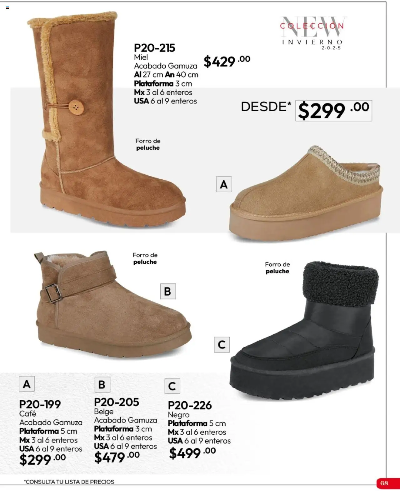 Nuevas ofertas de Cklass válidas en toda la República Mexicana desde el 16.09.2025. ¡Encuentra las mejores ofertas en Cklass - Catálogo Invierno Calzado! | Página: 69 | Productos: Café, Gamuza