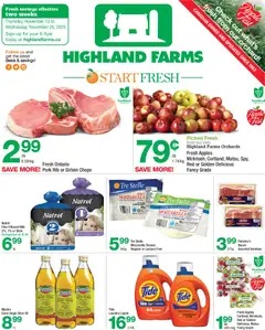 Preview of Highland Farms weekly flyer / circulaire from shop Highland Farms valid from 13.11.2025