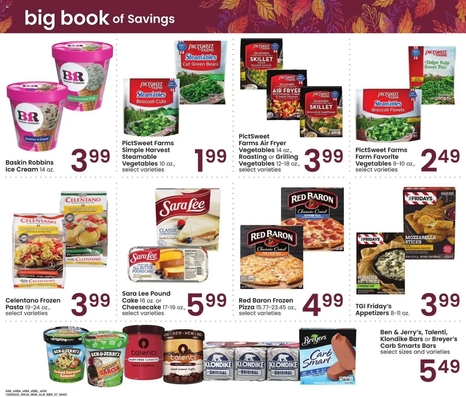 Albertsons Big Book of Savings - valid from 28.10.2025 | Page: 7 | Products: Broccoli, Butter, Pizza, Chocolate Chip